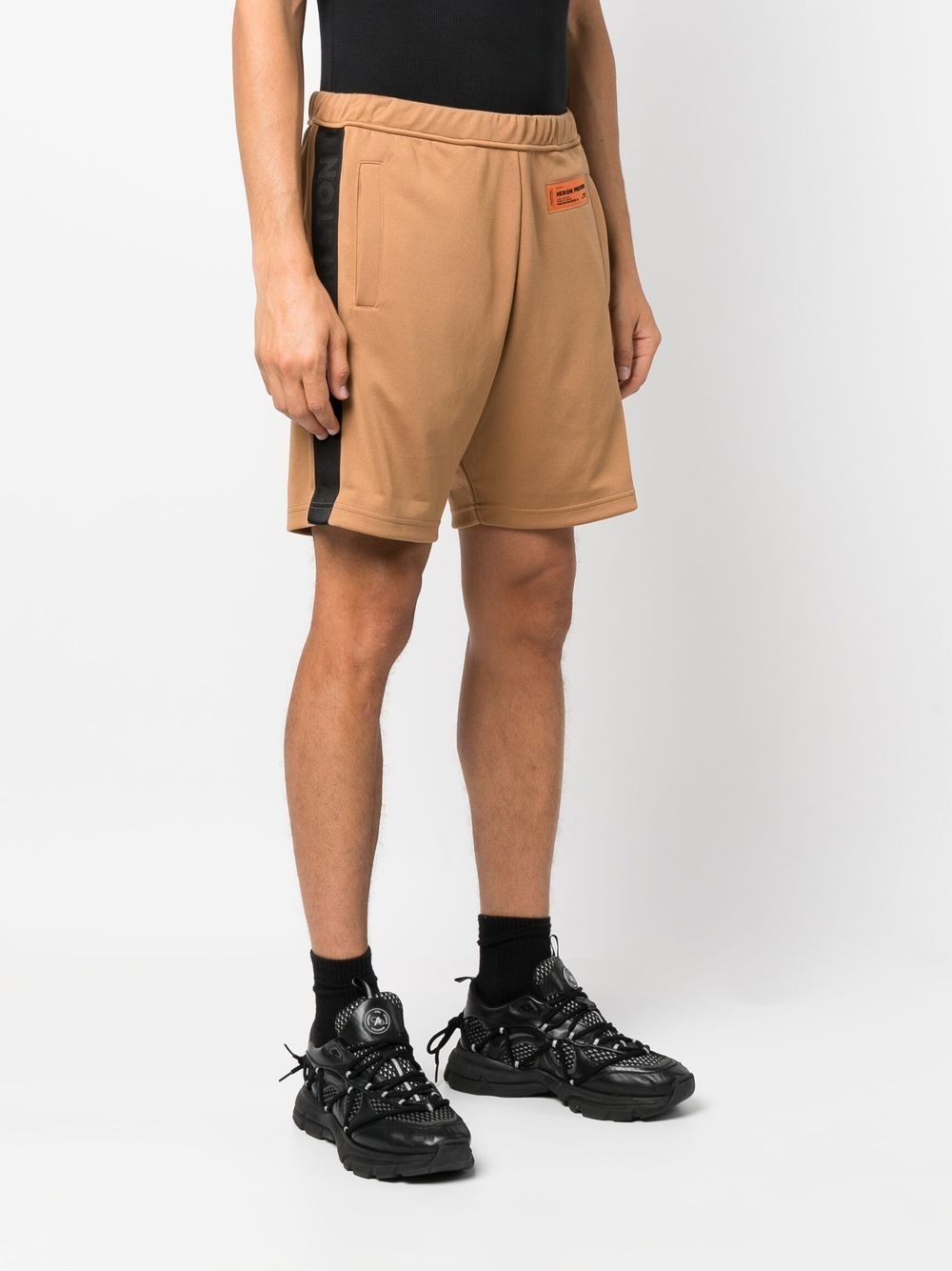 logo-patch deck shorts - 3