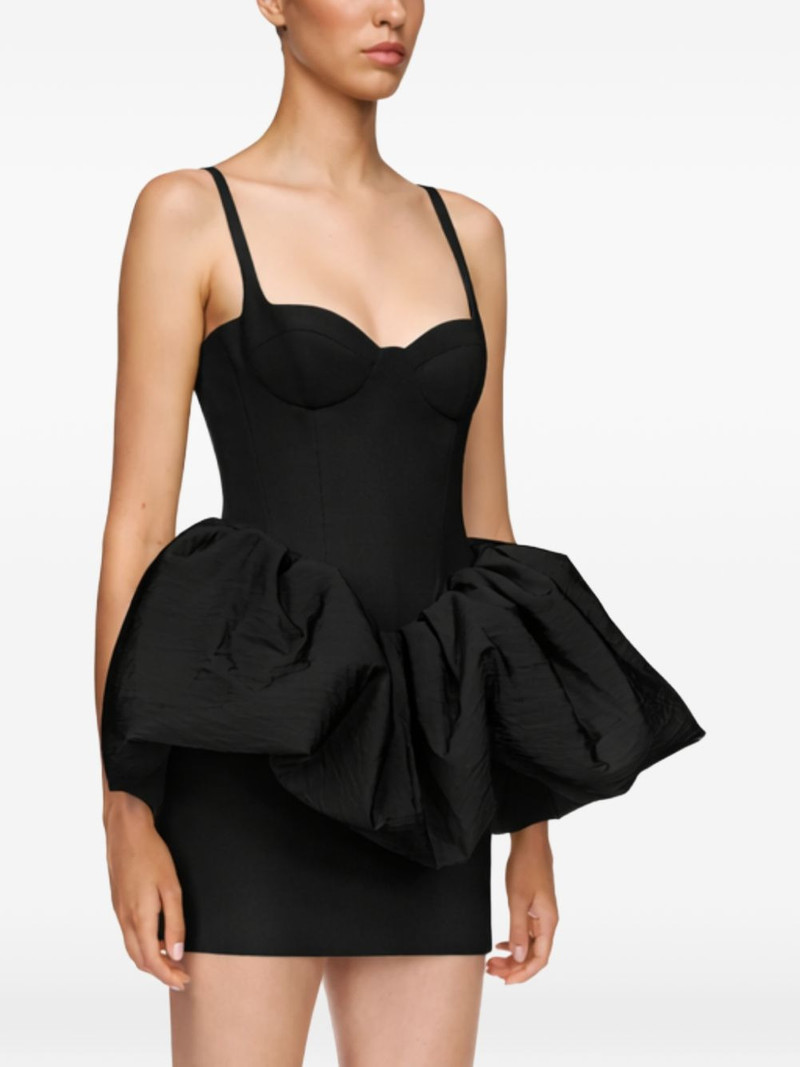puff skirt-detail mini dress 1