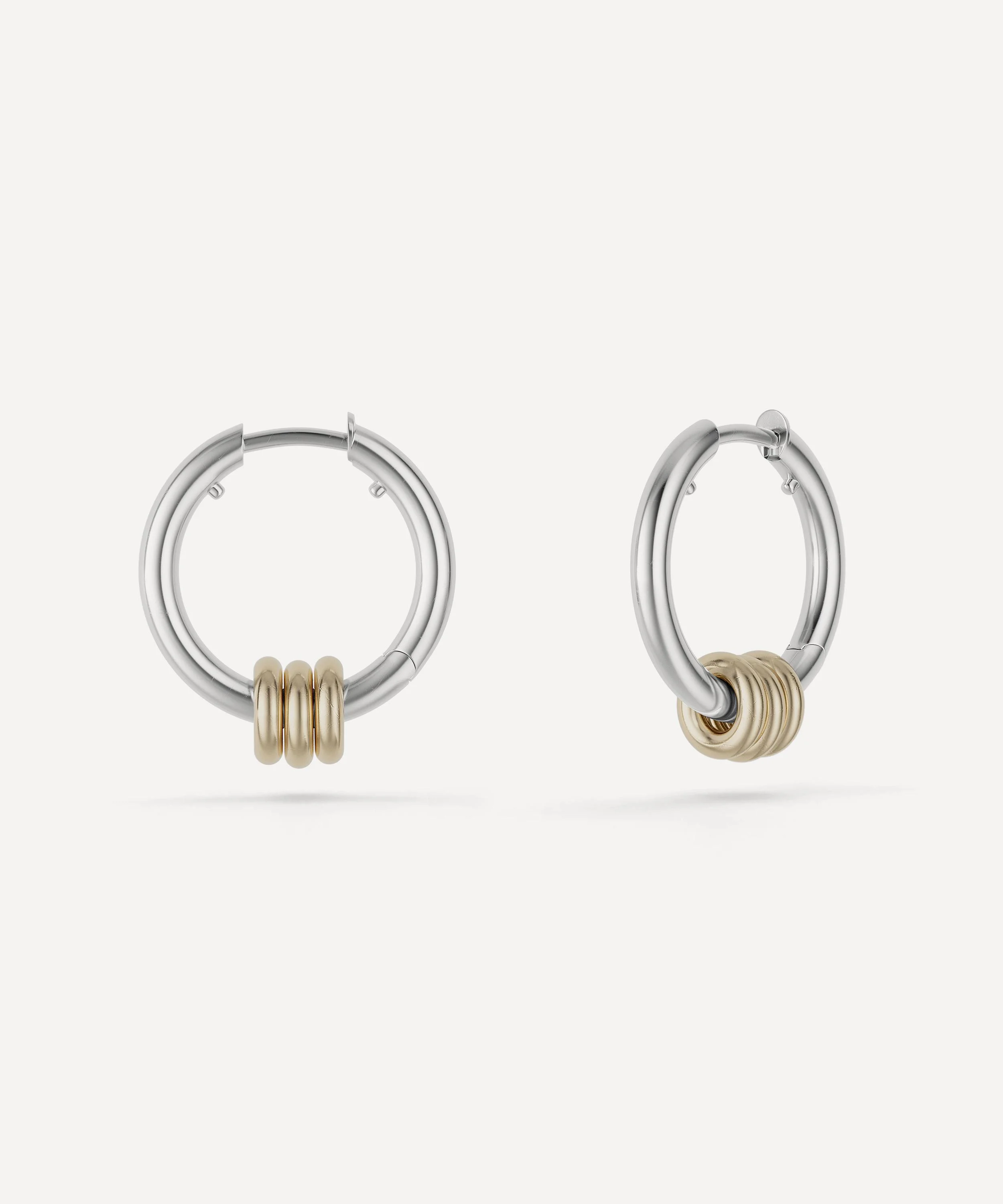 Mixed Metal Nevine Max Hoop Earrings - 1