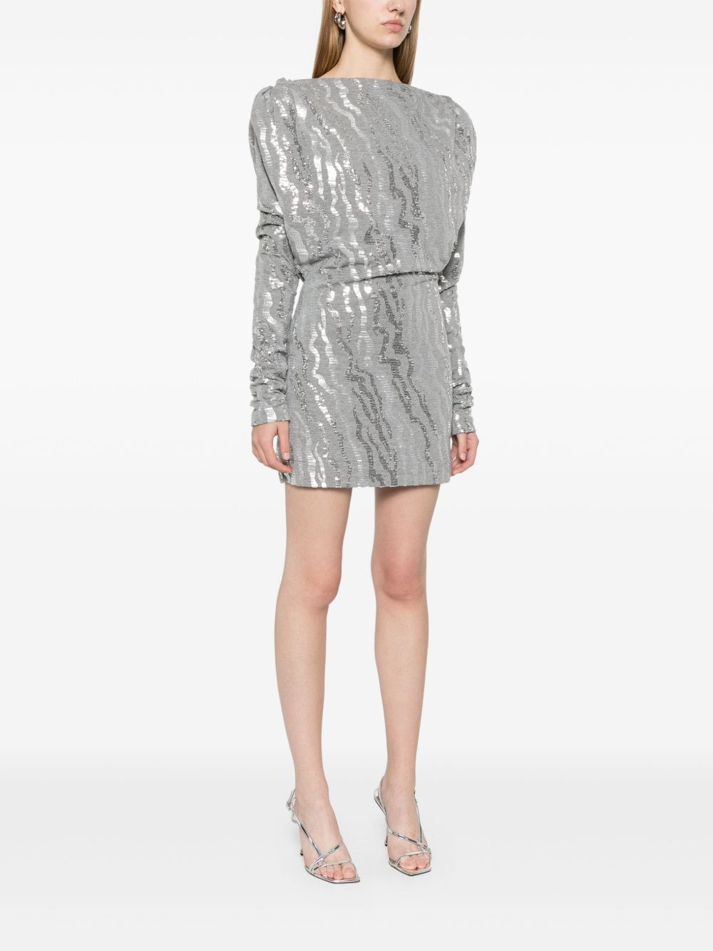 sequined mini dress - 3
