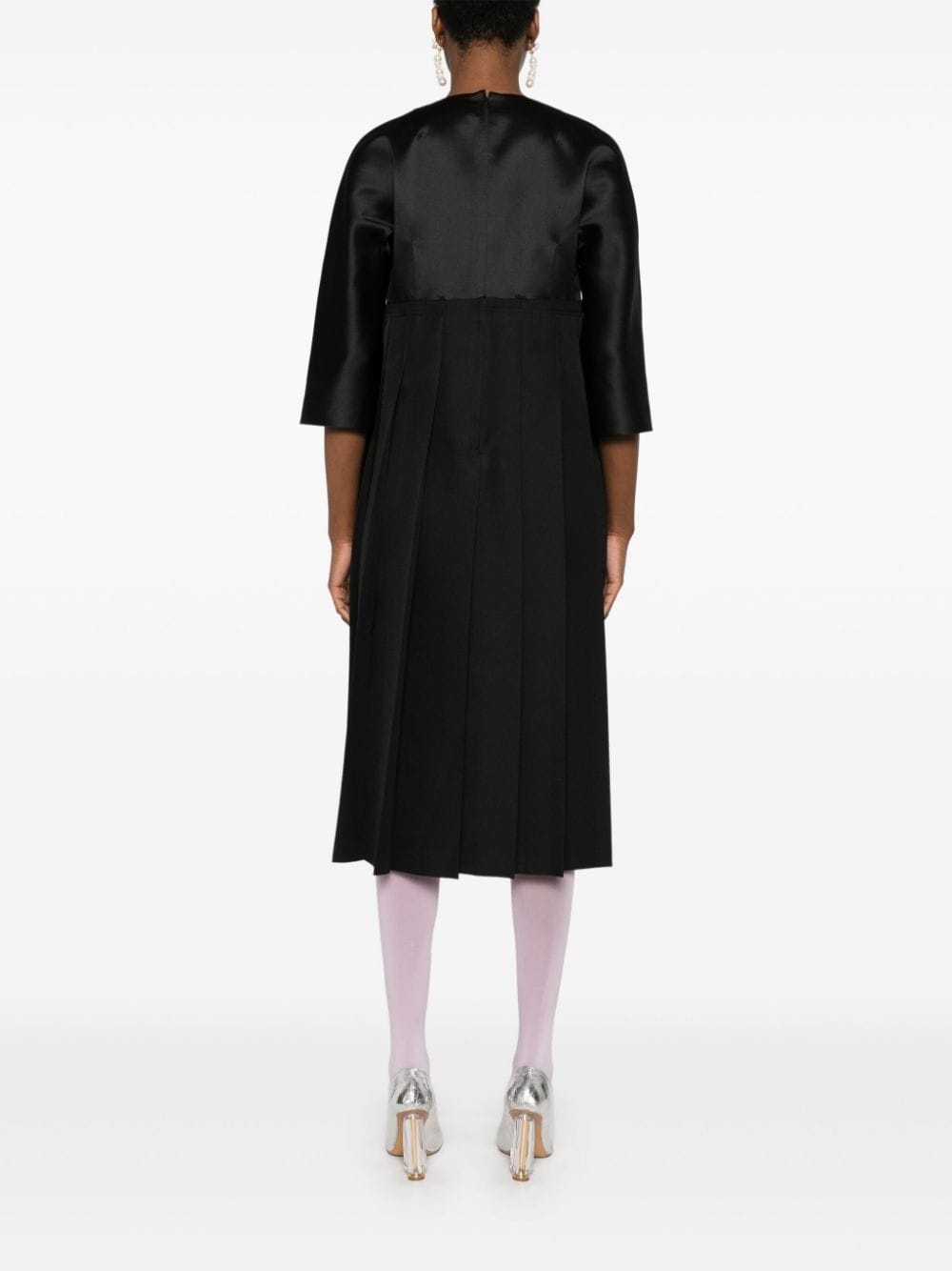 pleated midi dress - 4