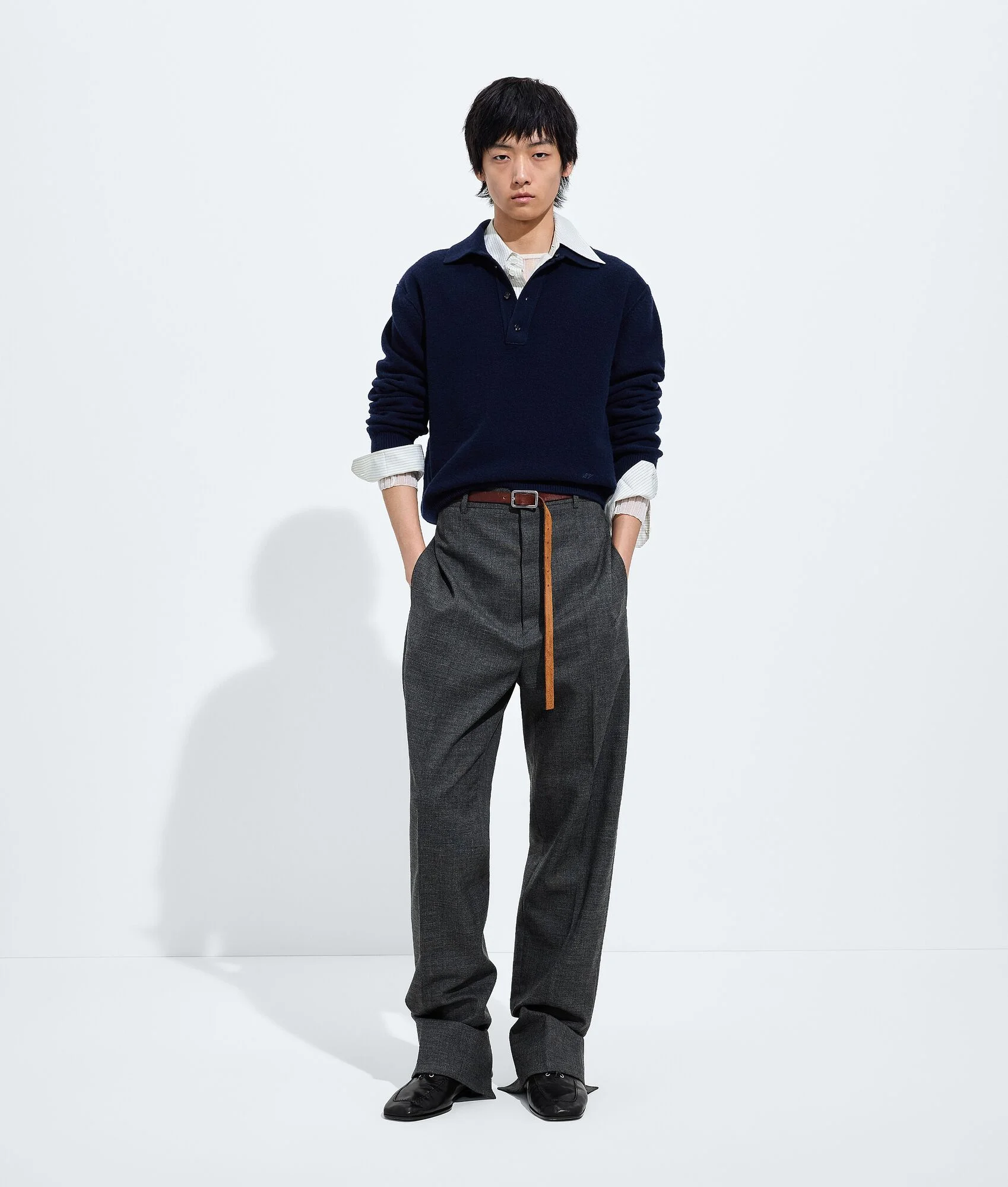 Wool Polo Sweater - 1