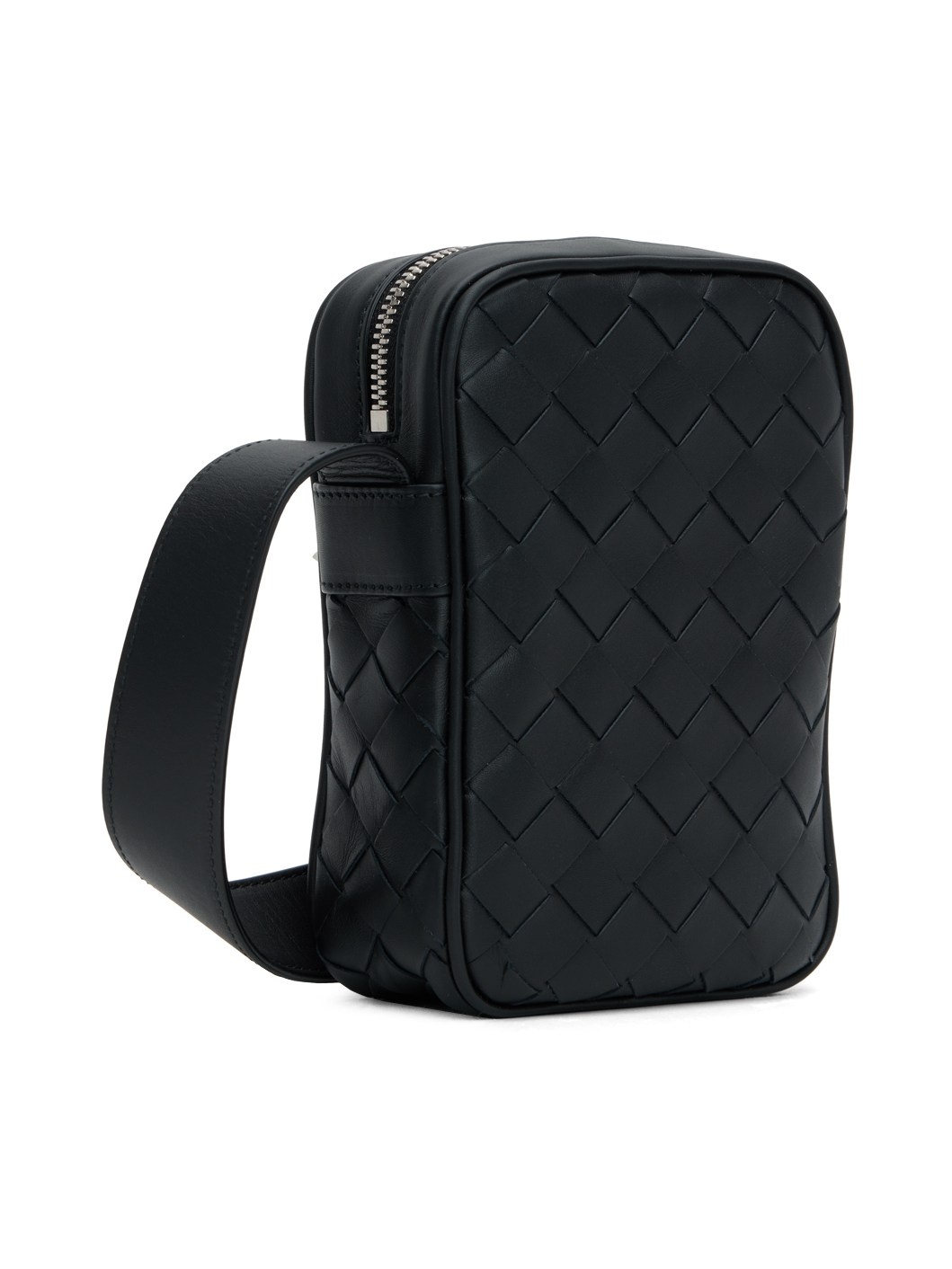 Black Intrecciato Bag - 3
