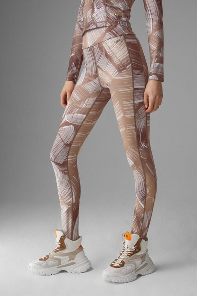 Kala Stirrup pants in Brown/Beige 2