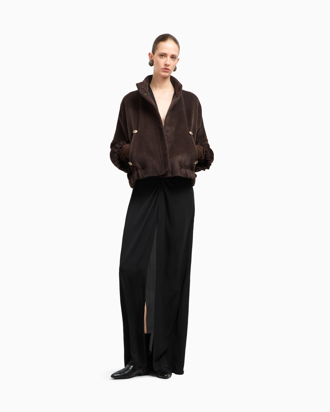 ALPACA AND WOOL PEA COAT - 2