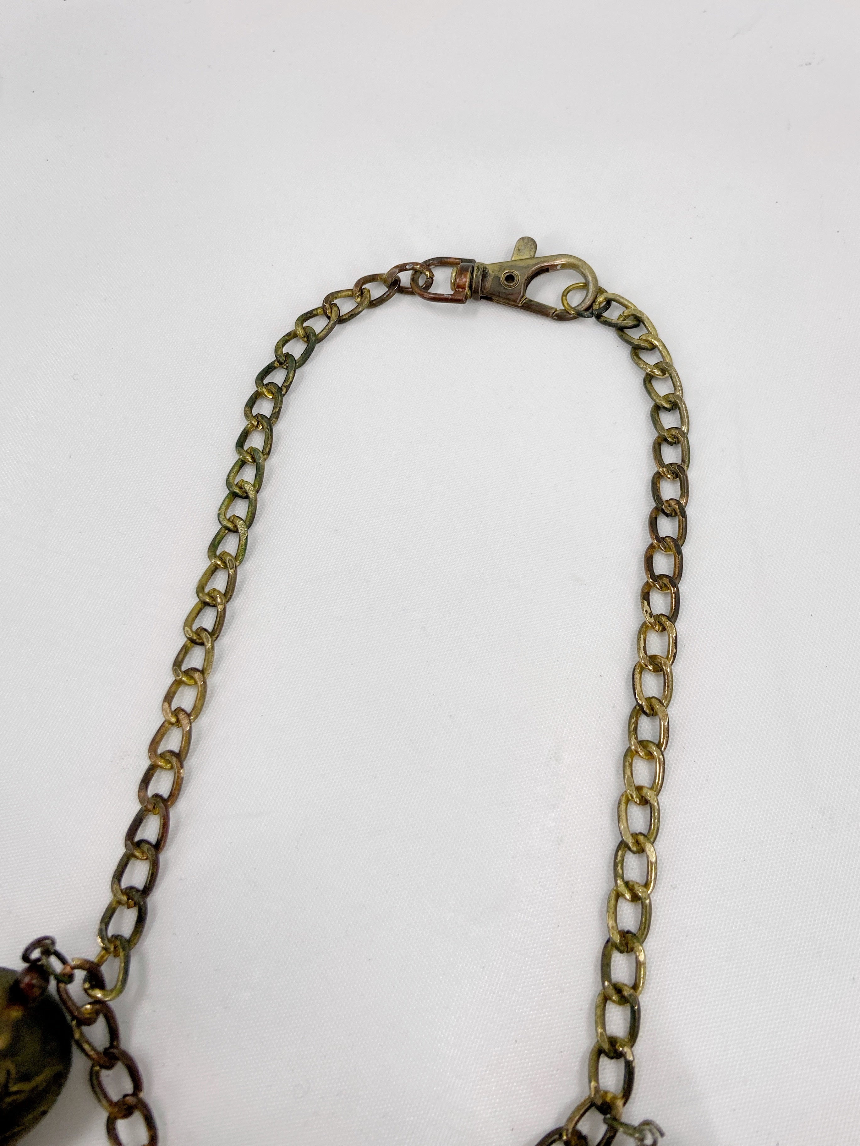 Jean Paul Gaultier 90S Sample 1/1 Gothic JPG Logo 5 Skull Crucifix Cross Chain Necklace - 11