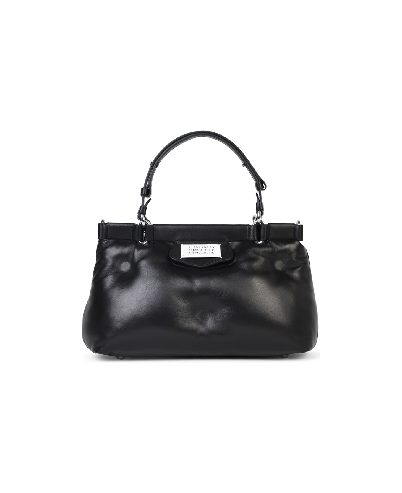 'glam Slam' Black Leather Bag - 1