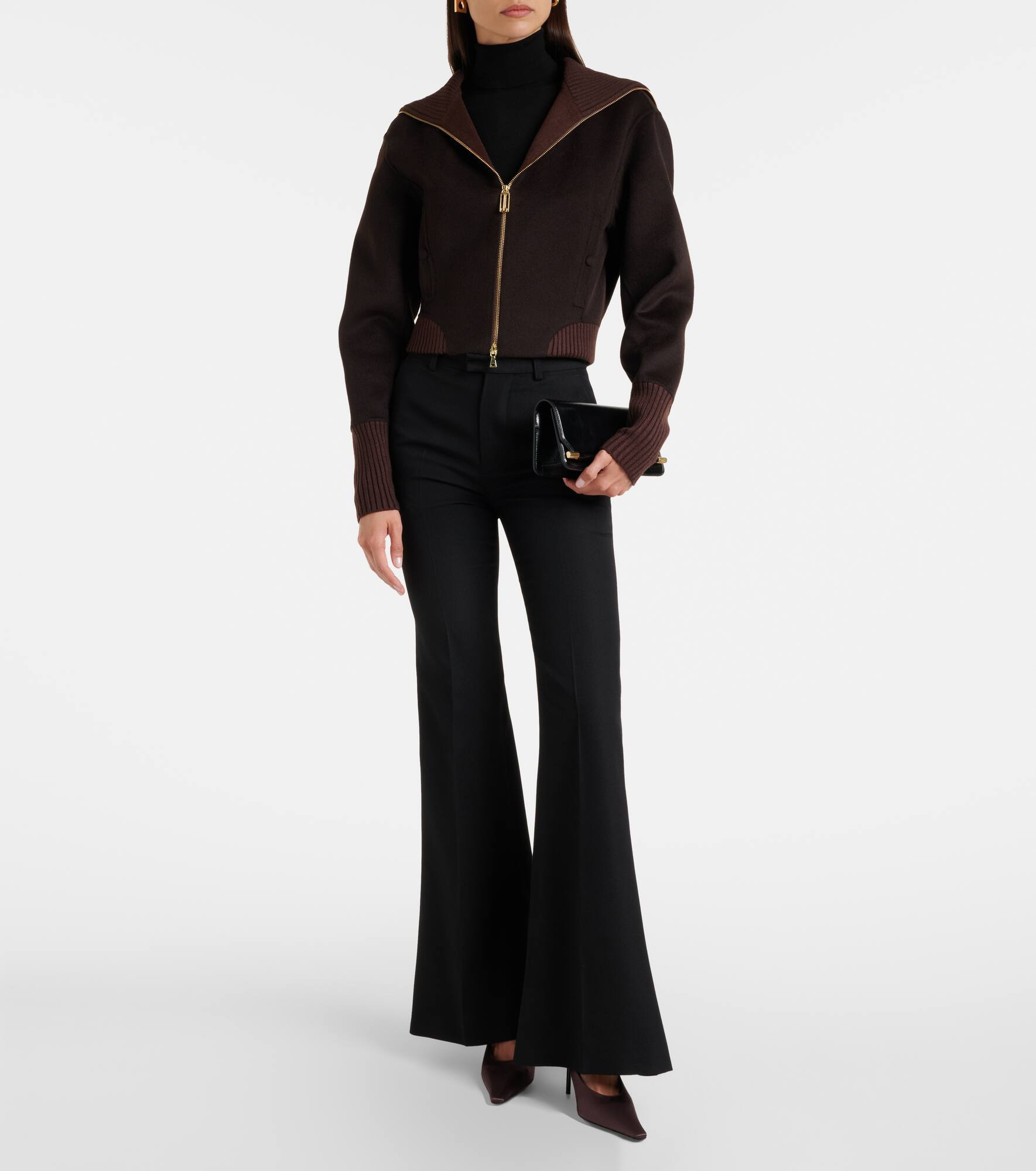 Wool and cashmere bomber jacket - 2