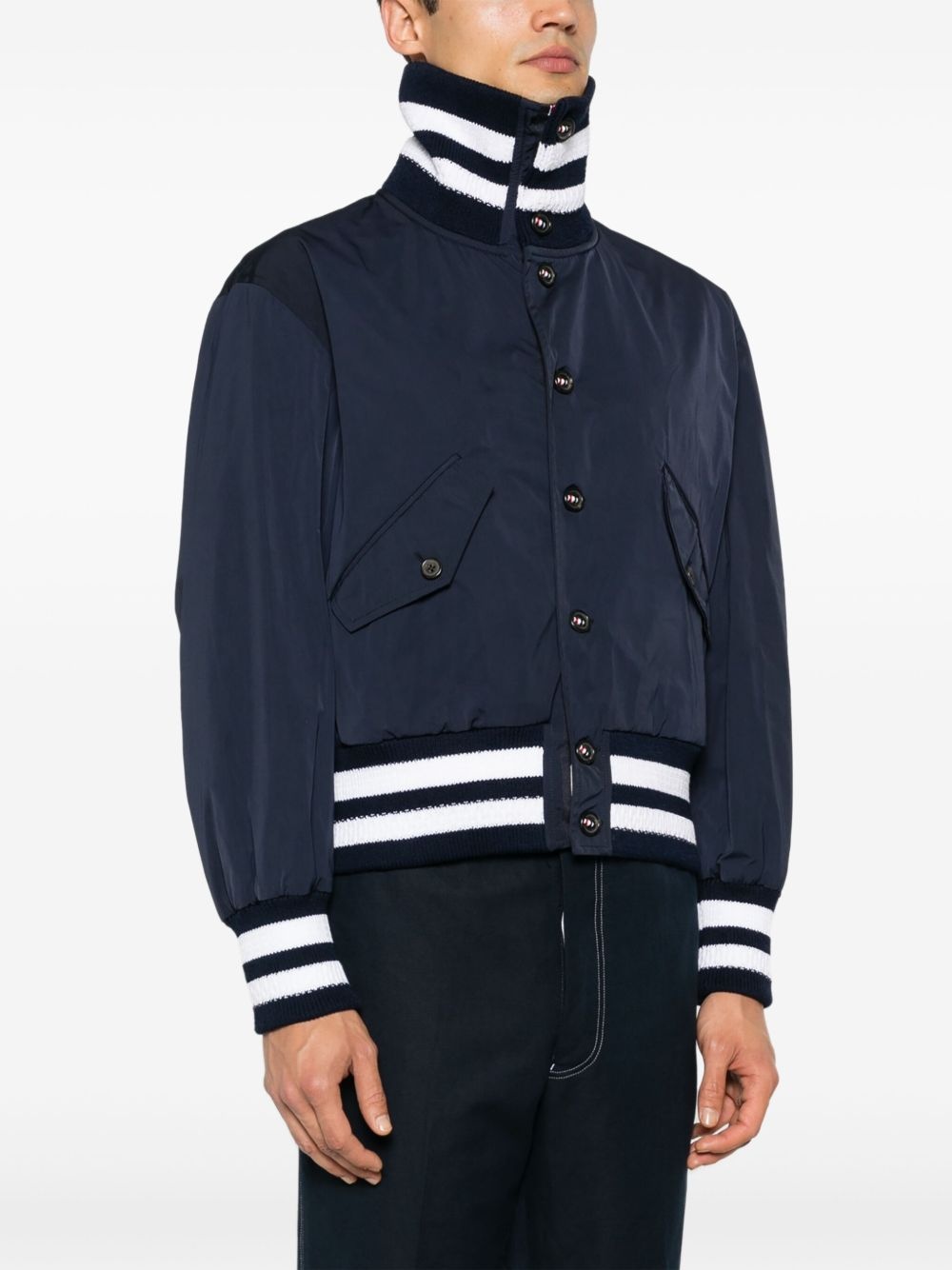 4-Bar stripe flight jacket - 3