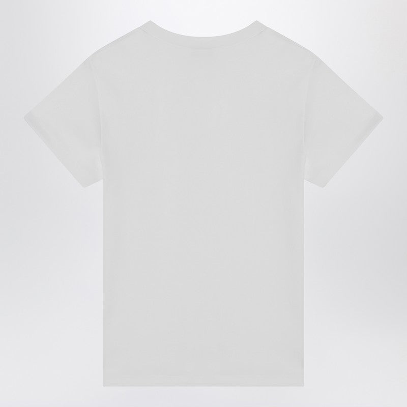 Alexander Mcqueen White T-Shirt With Skull Embroidery Women - 2