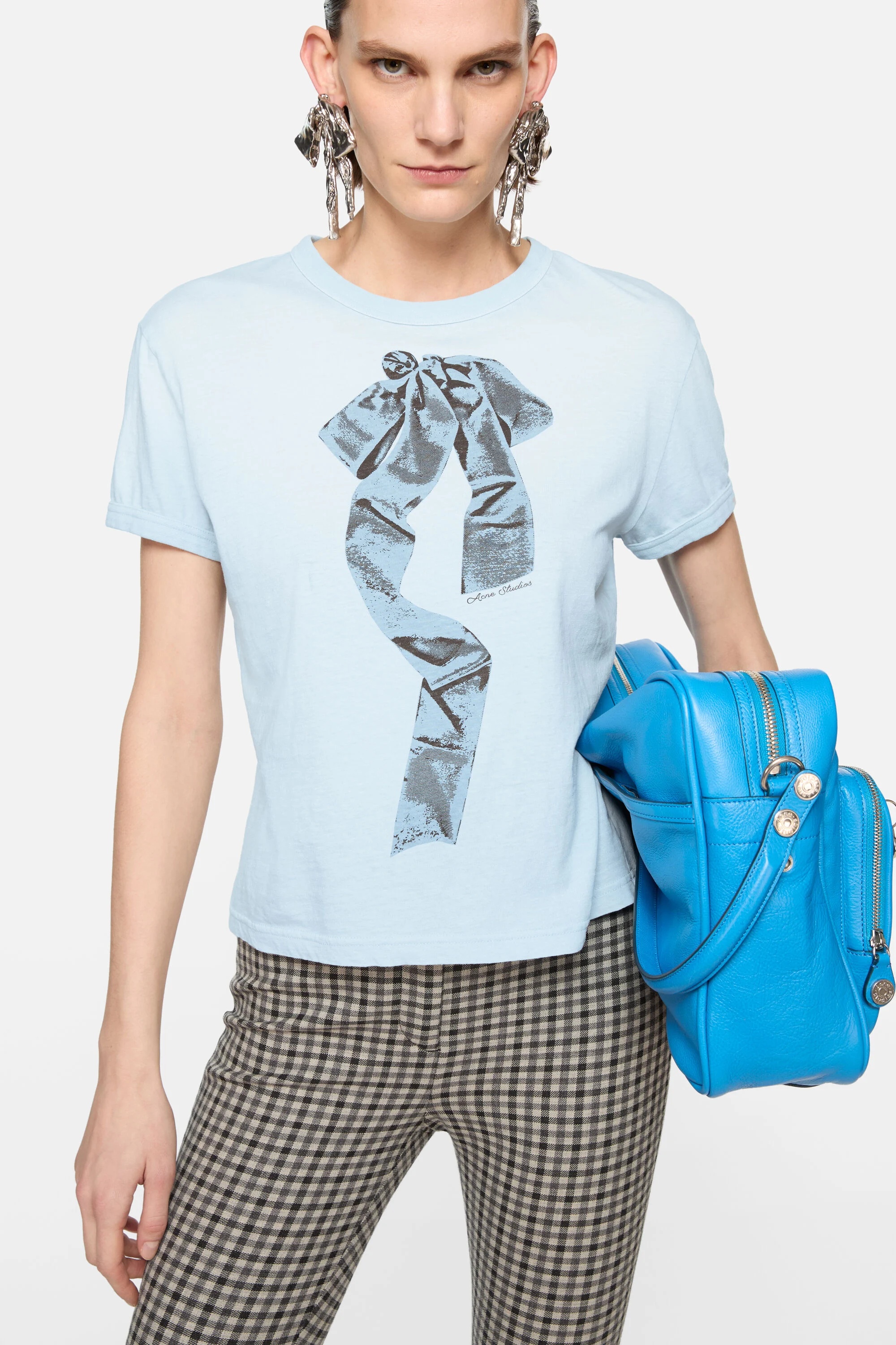Print t-shirt - fitted - Light blue - 4