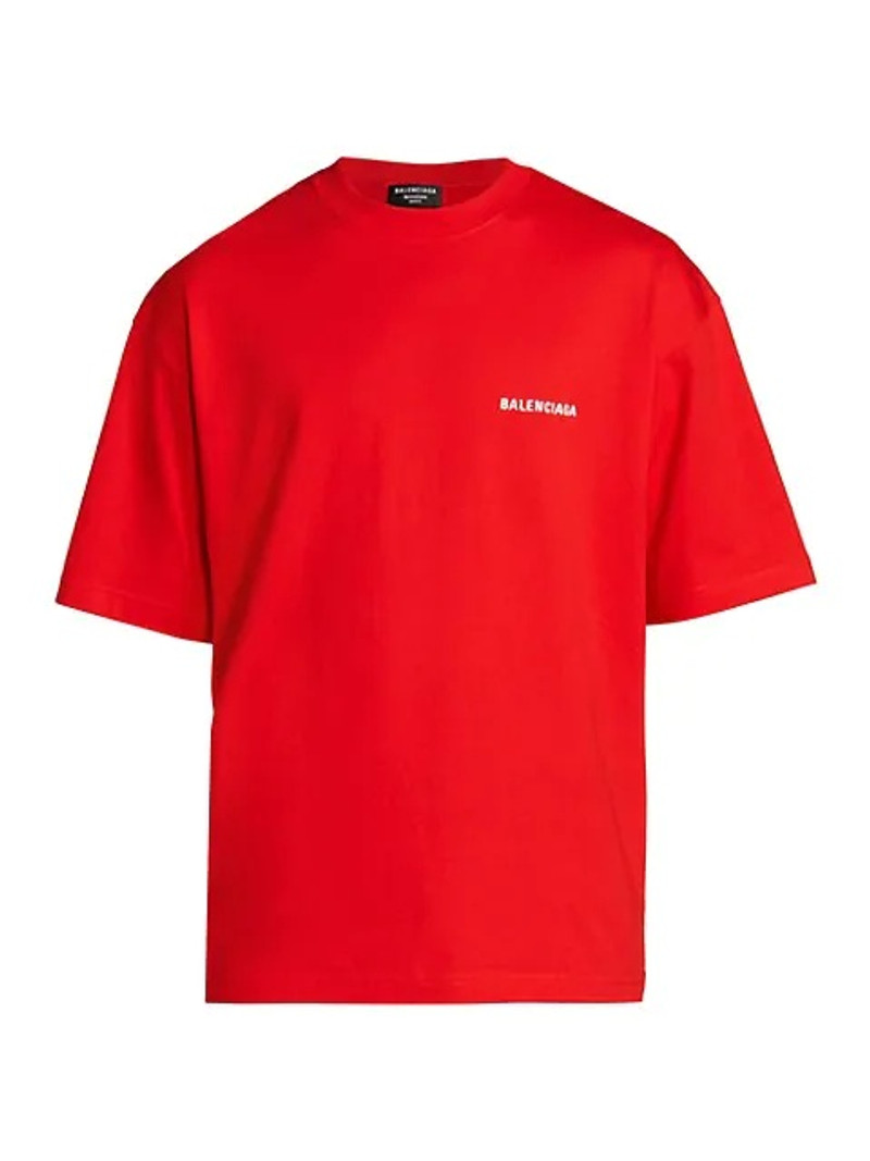 Vintage Jersey Regular Fit Tee Bright Red And White - 1