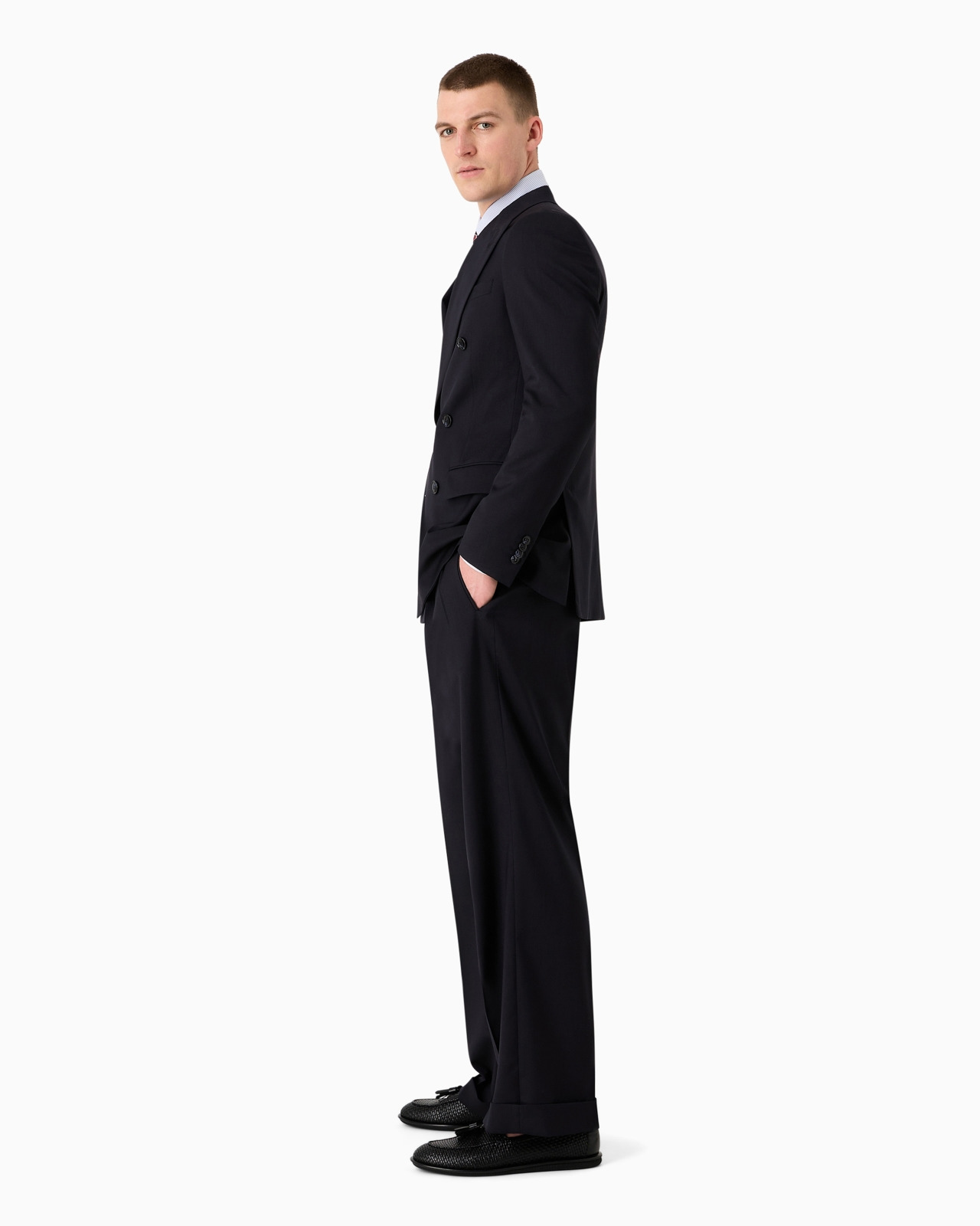 Virgin-wool double-breasted Royal Line suit - 2