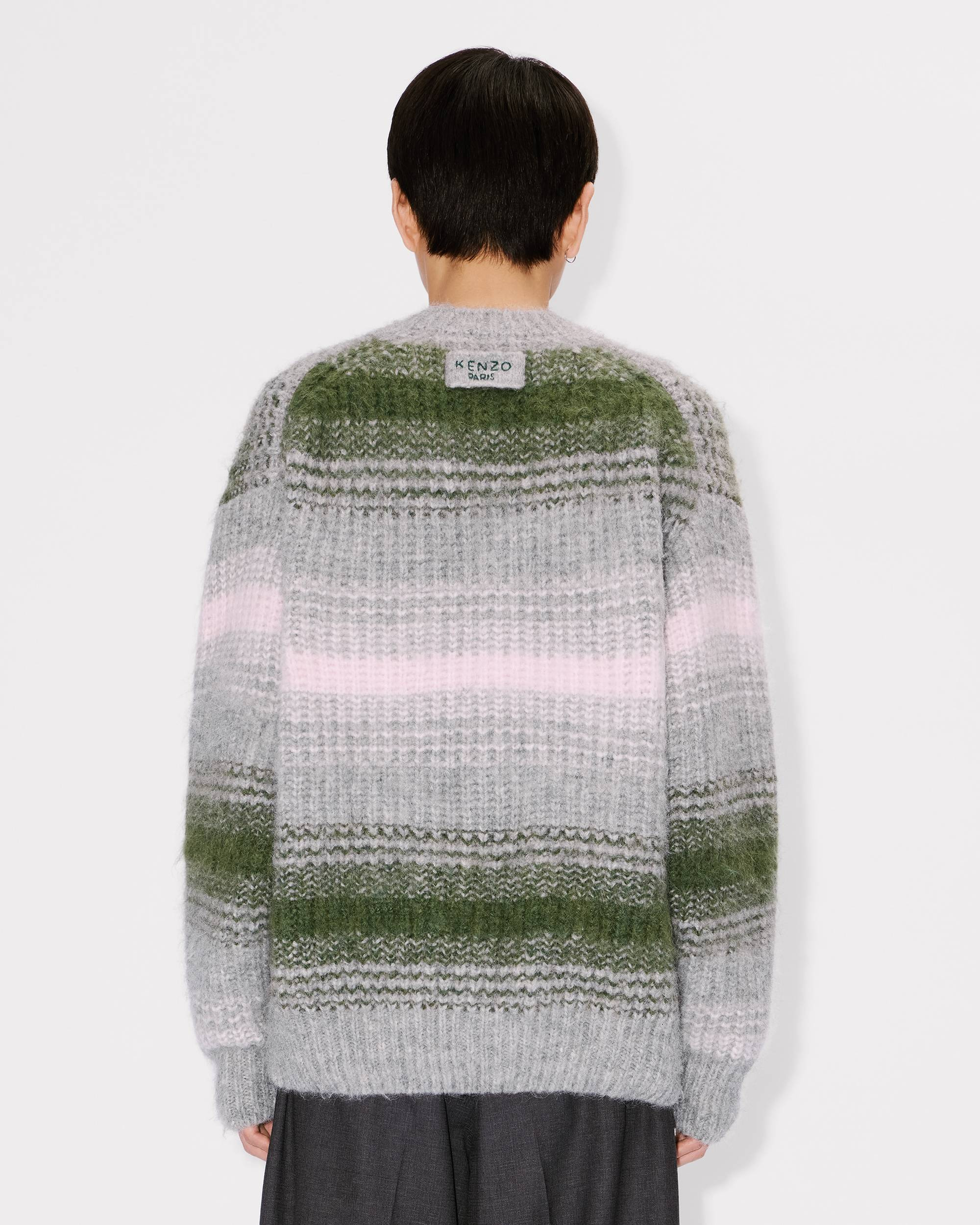 'KENZO Speed Stripe' jumper in mixed alpaca wool - 4