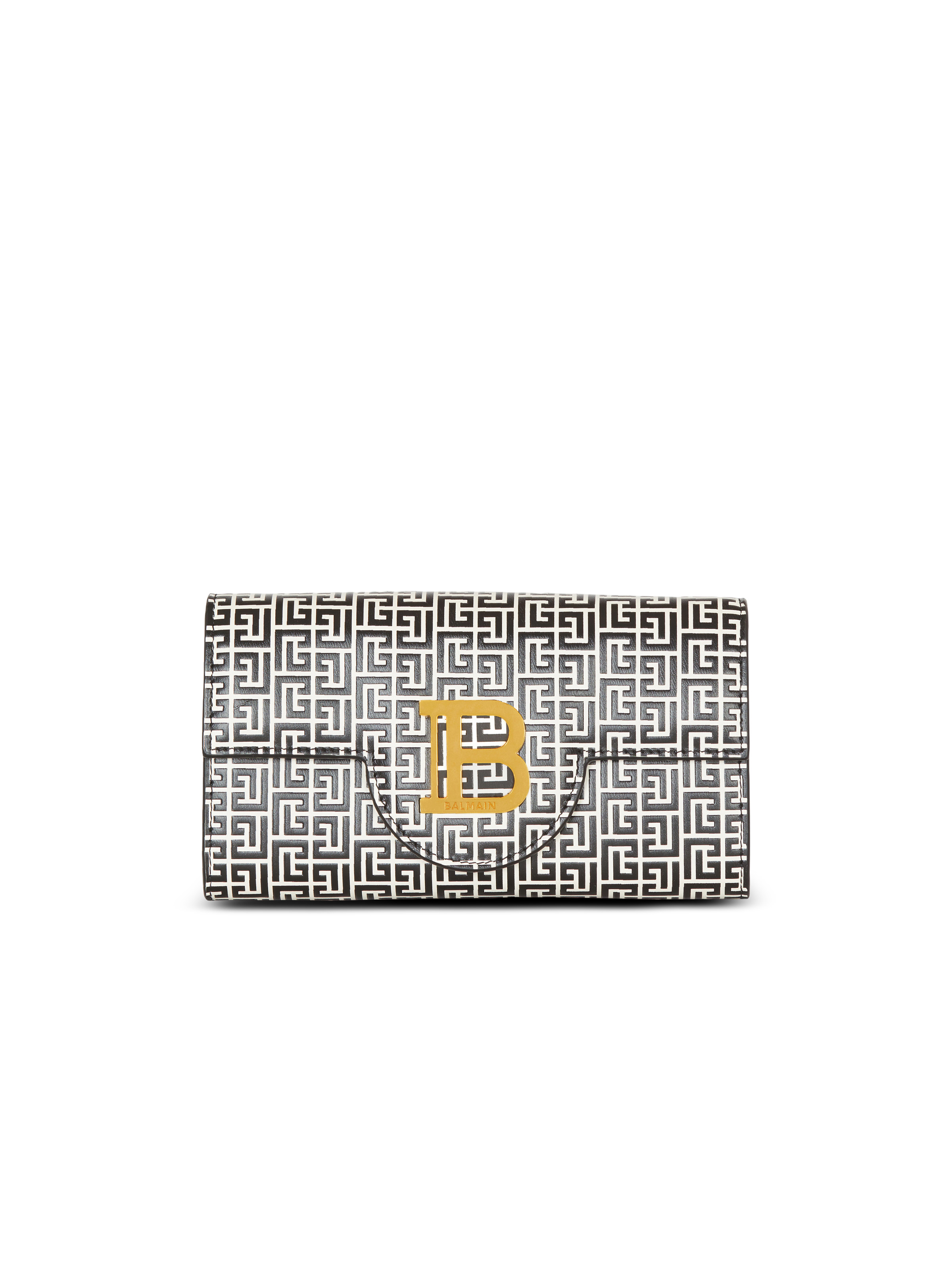 B-Buzz wallet in embossed calfskin with a PB Labyrinth monogram - 1