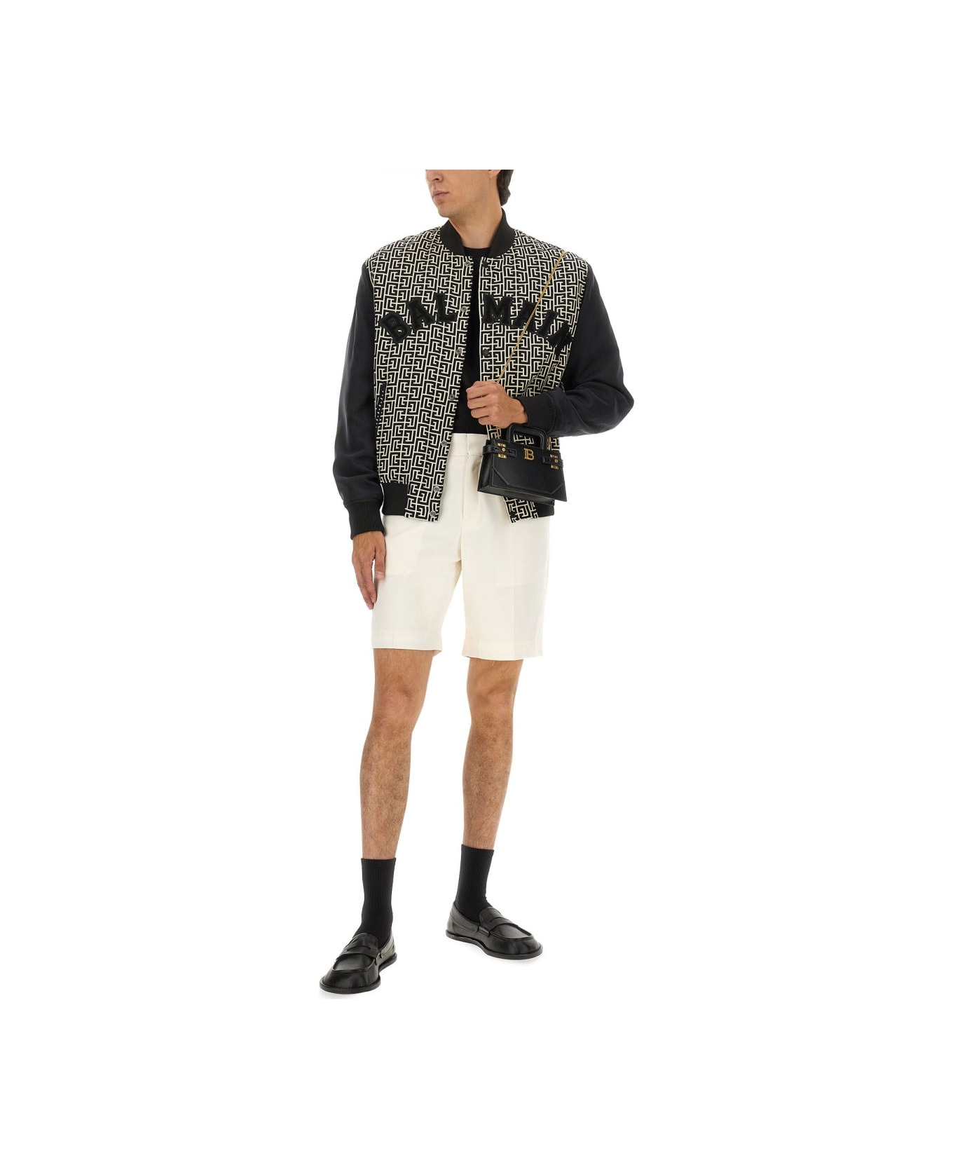 Monogrammed Varsity Jacket With Patches - 2