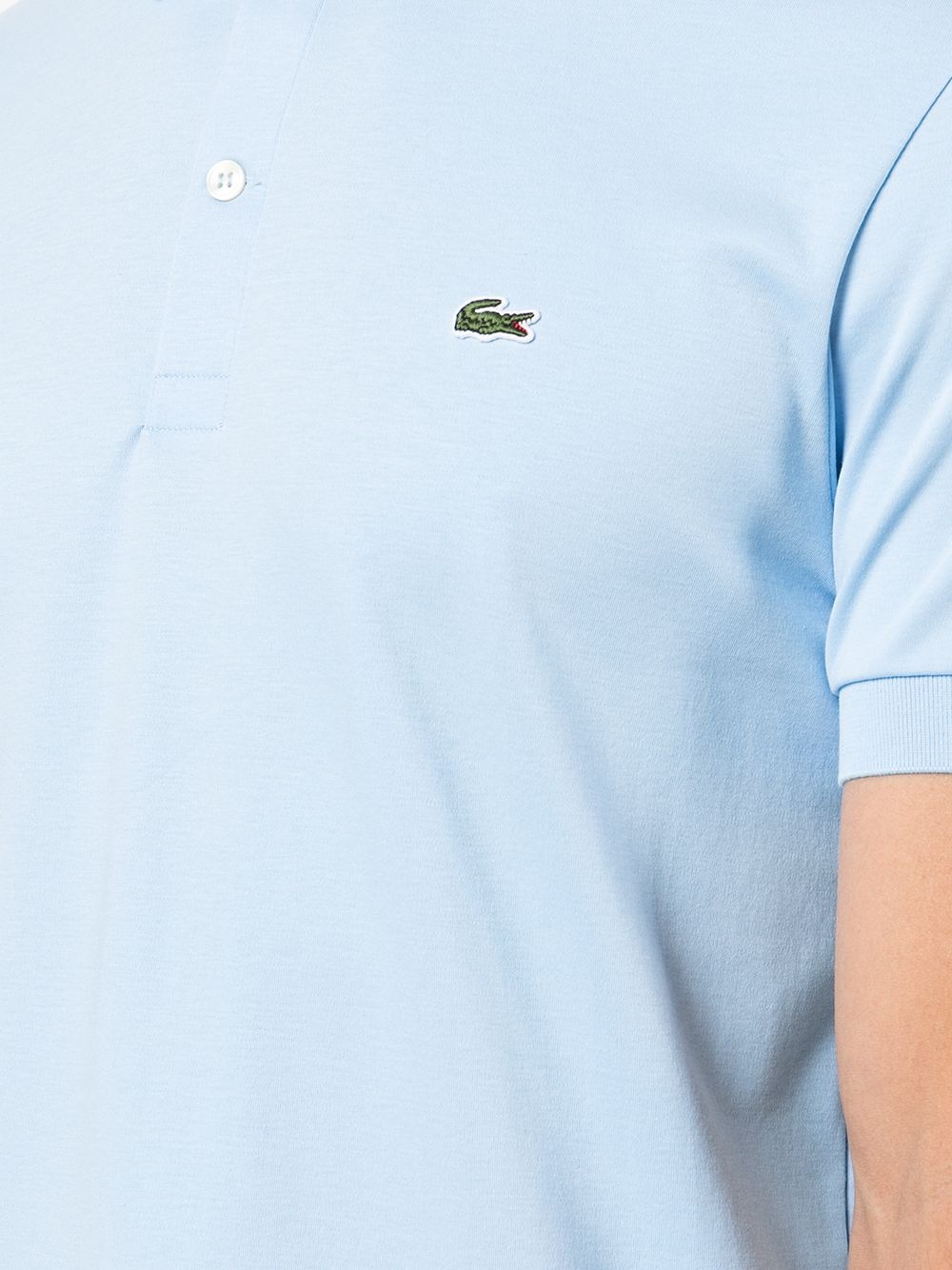 logo-patch cotton polo shirt - 5