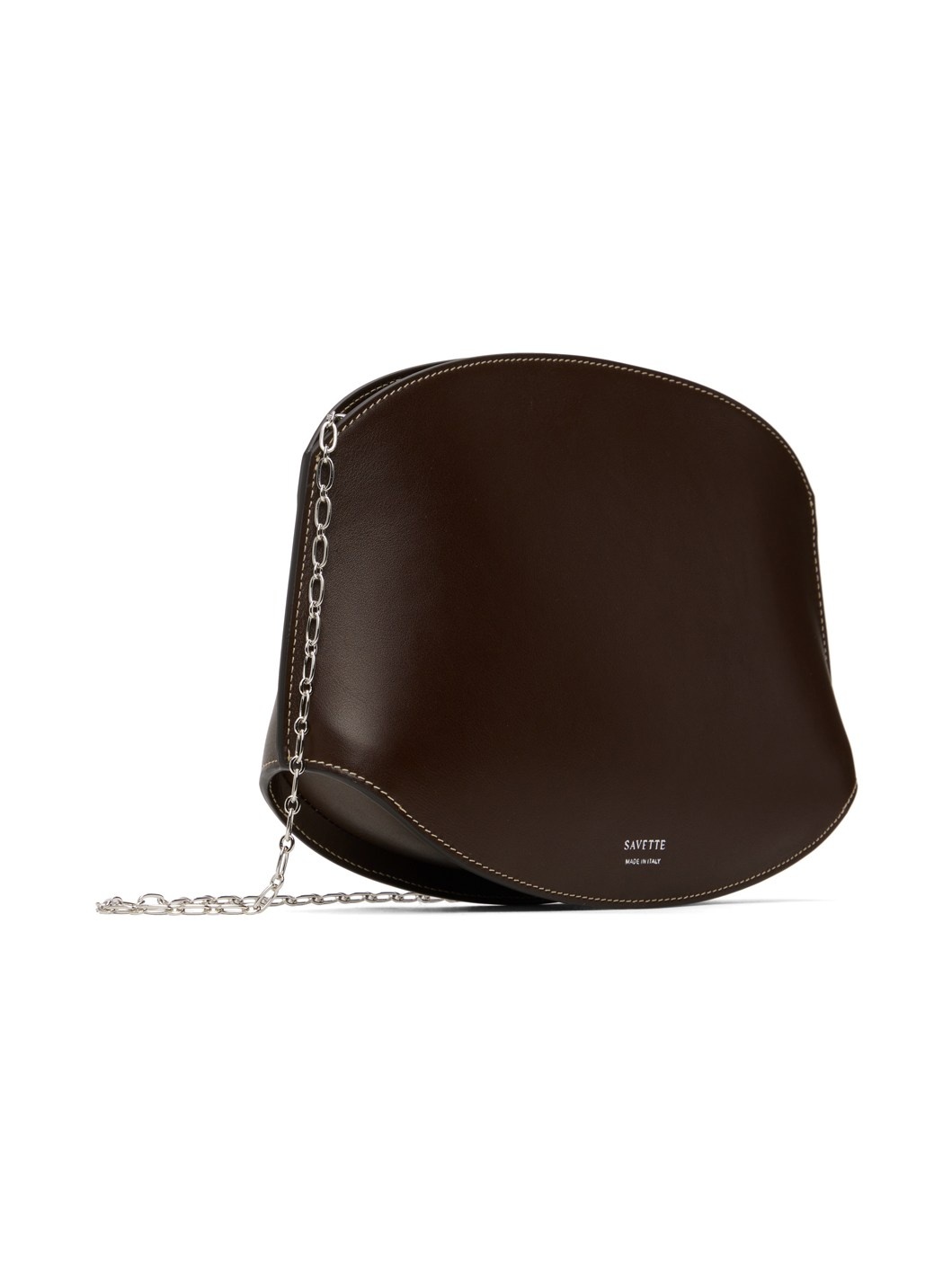 Brown Tondo Chain Crossbody Bag - 3