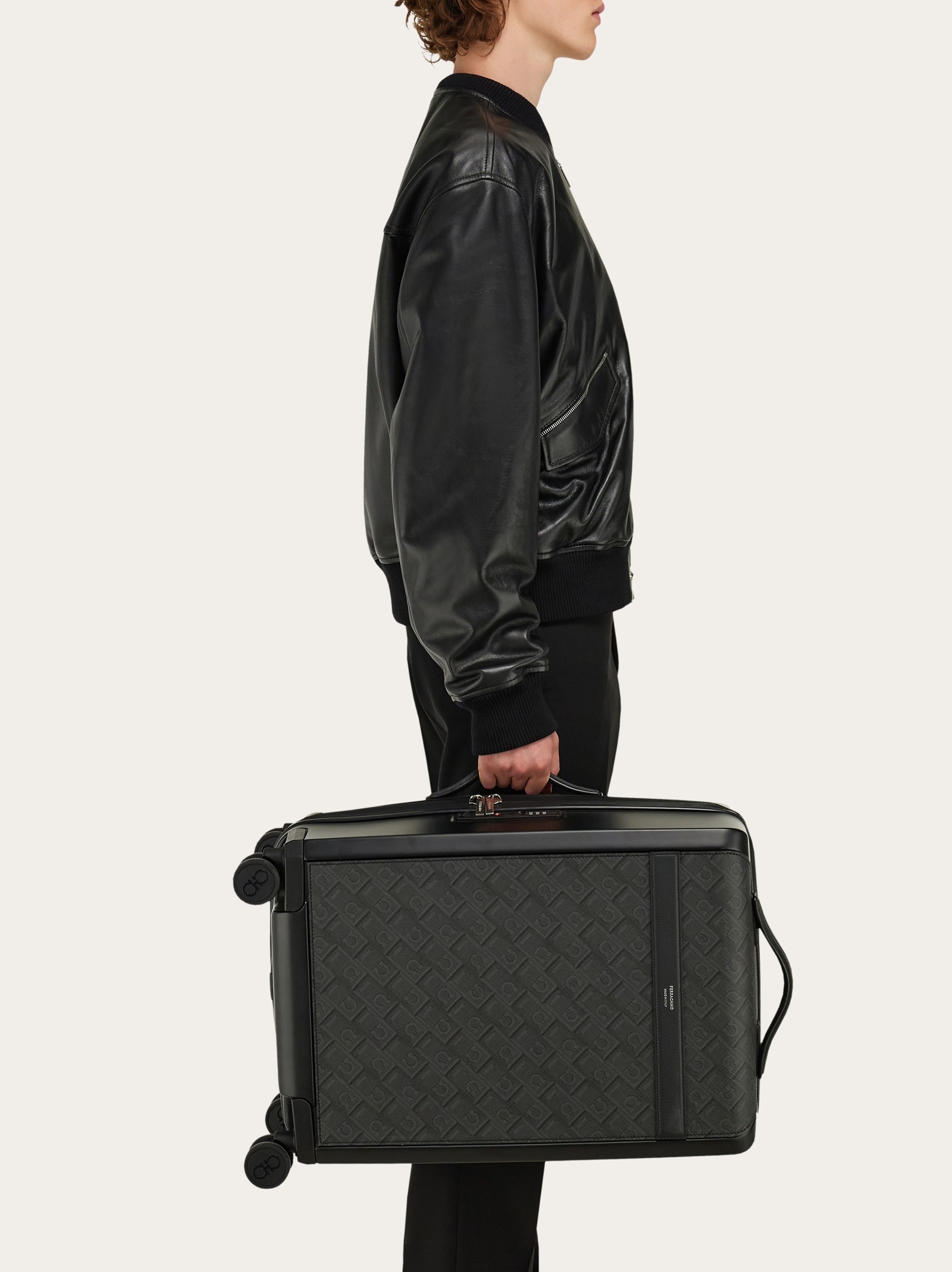 Embossed Gancini hand luggage - 3