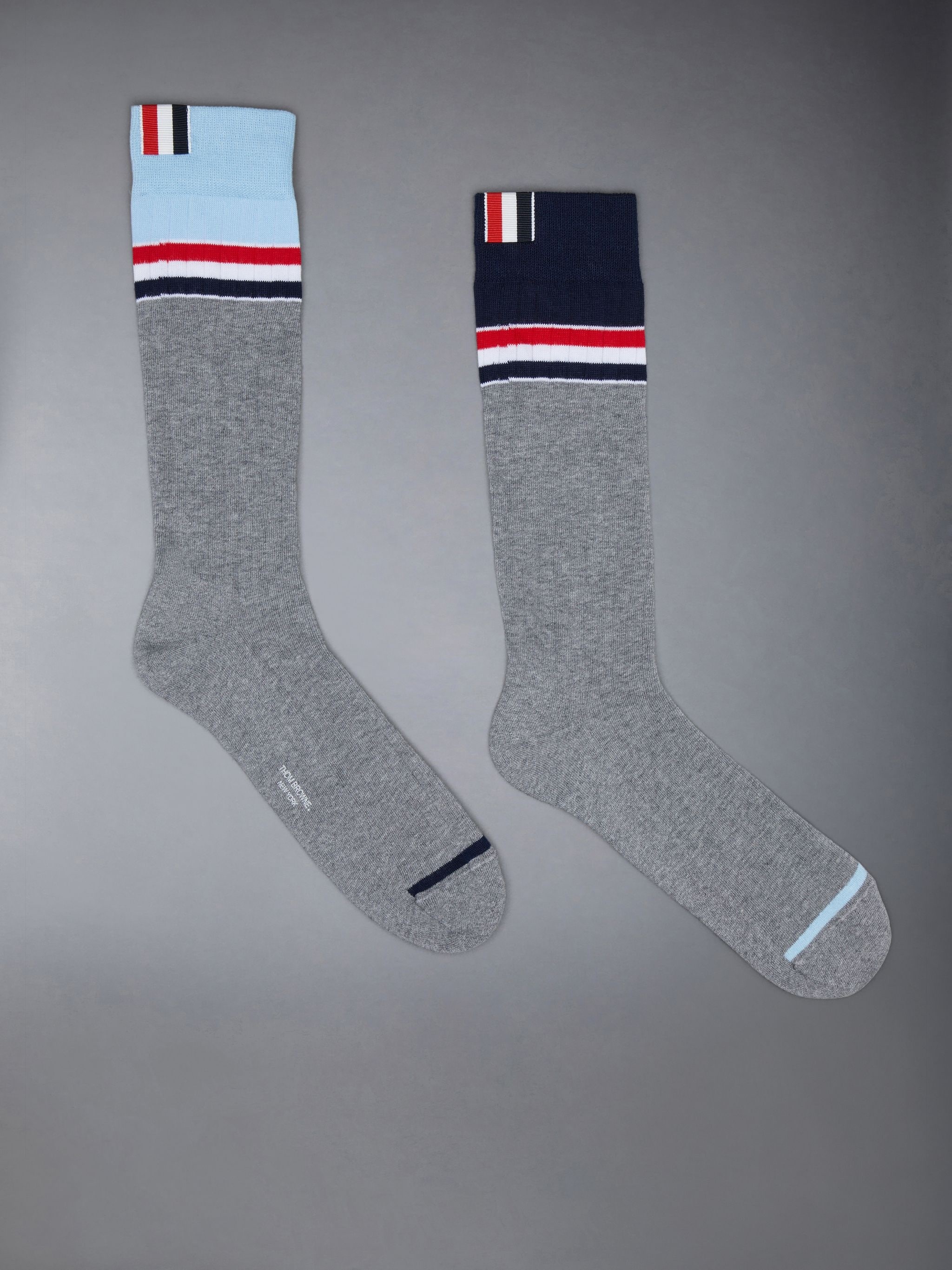 Funmix Cotton Stripe Athletic Rib Socks 1