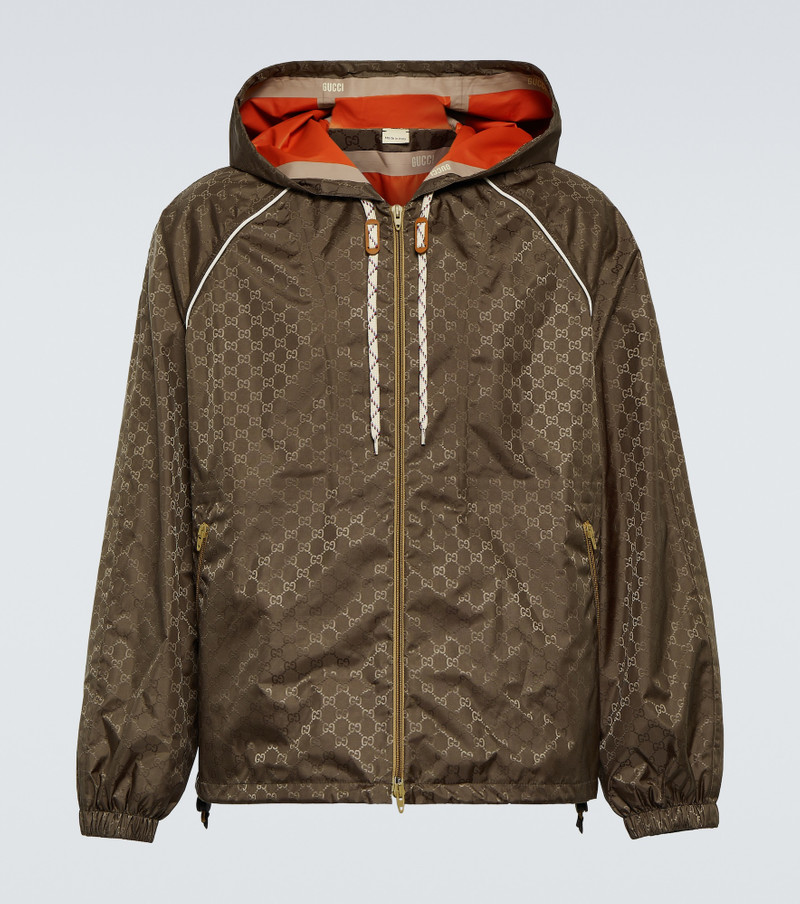 Double G slouch-hood jacket - 1