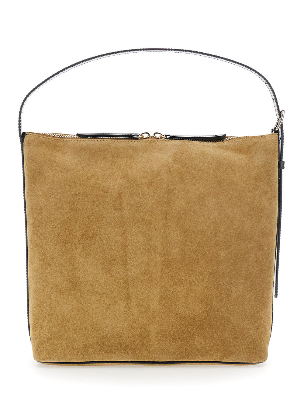 A.P.C. Women 'Vera' Beige Shoulder Bag With Top Handle And Zip Closure In Suede Woman - 4