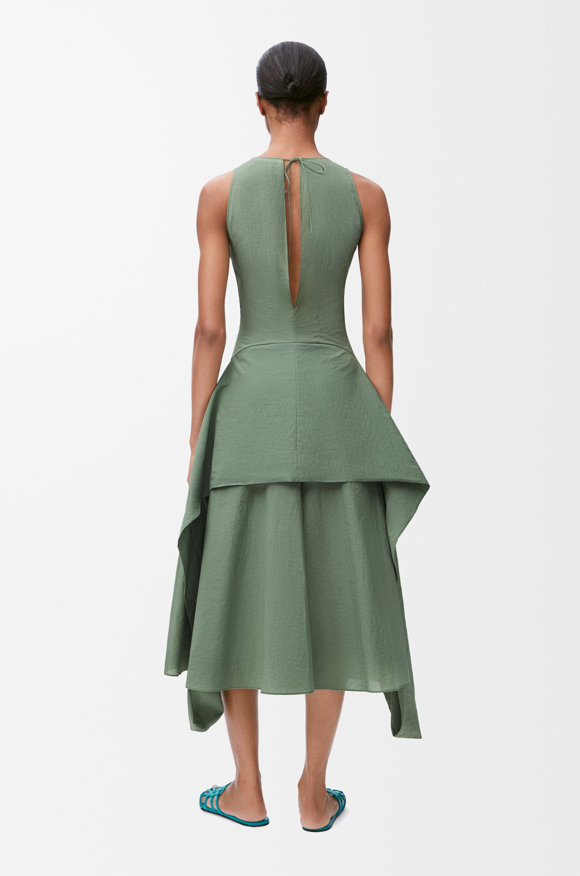 Wrap dress in cotton blend - 4