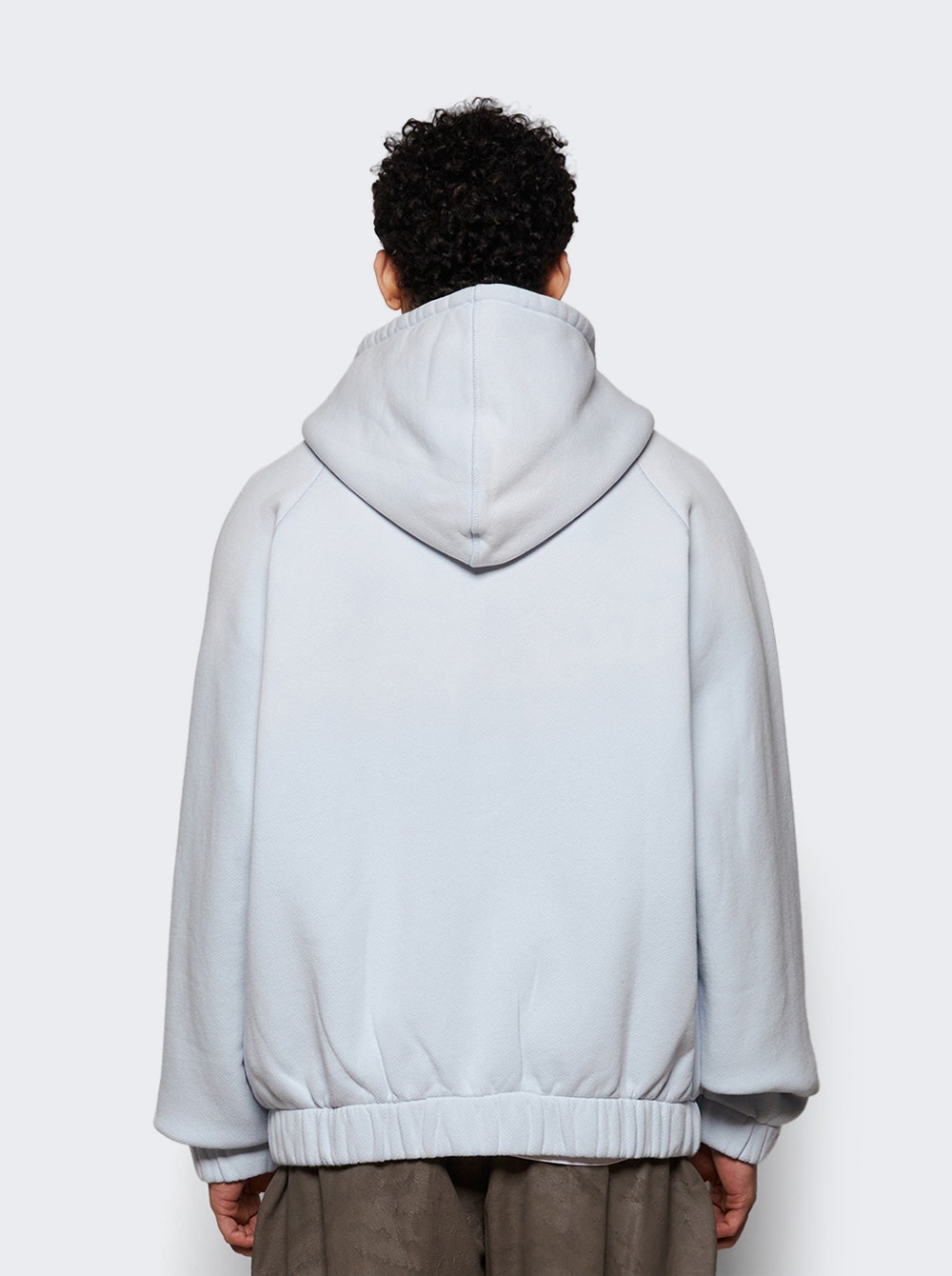 Community Ocean Washed Zipped Hoodie Blue - 4