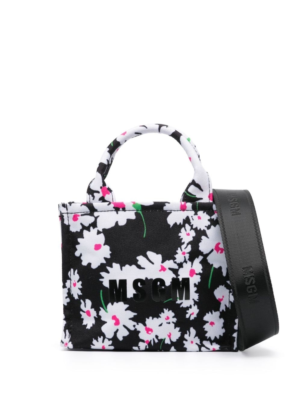 mini floral-print tote bag - 1
