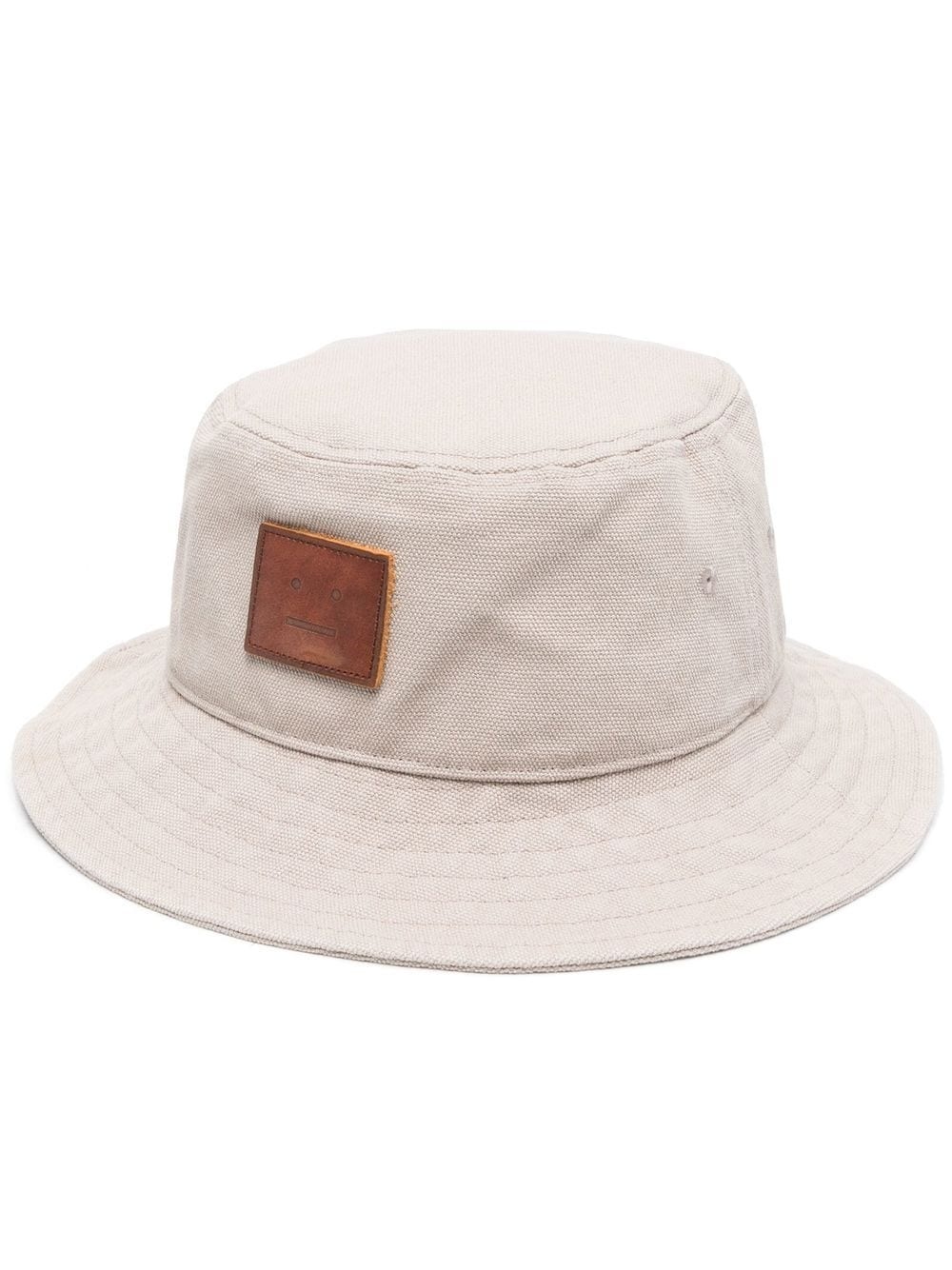 logo-patch cotton bucket hat - 1