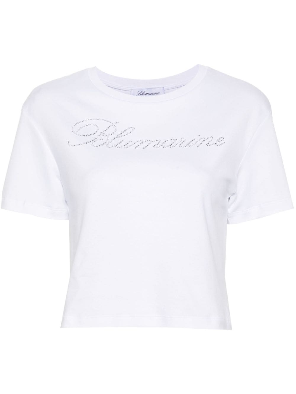 rhinestone embellished cotton T-shirt - 1