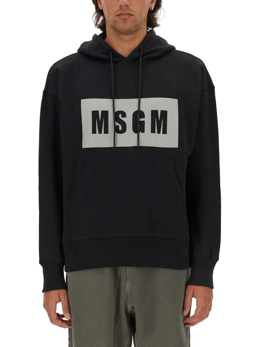 Msgm Sweatshirt With Logo - 1