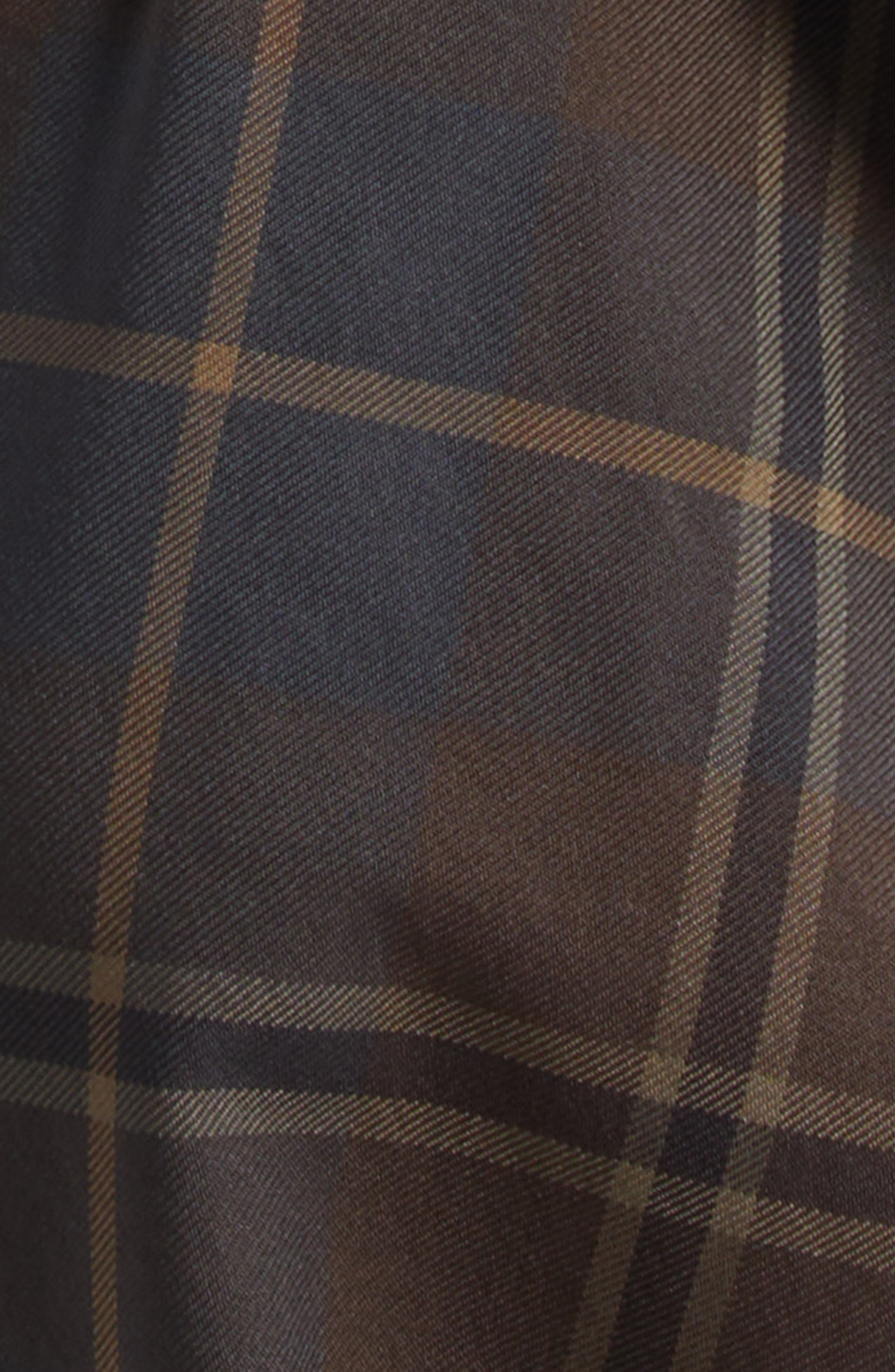 Sacai Belted Plaid Cargo Pants in Brown/Blue at Nordstrom - 7