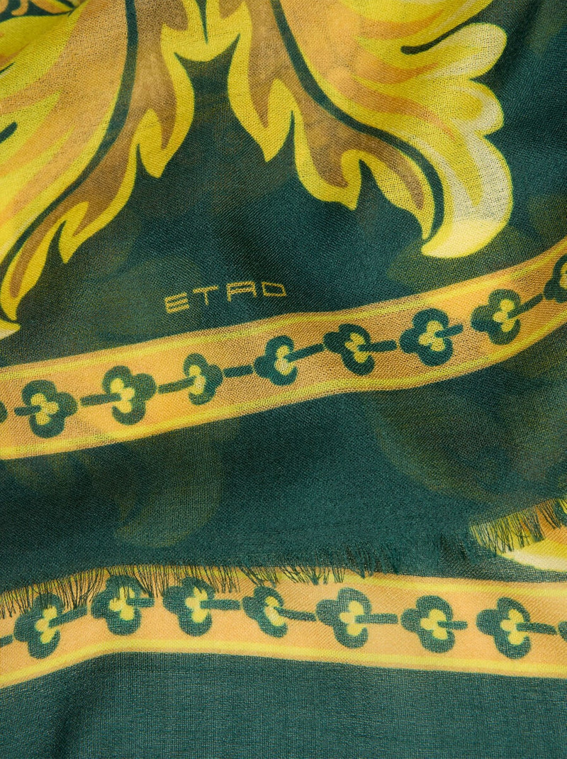 Etro SCARF WITH FLOWER AND BEE MOTIF outlook