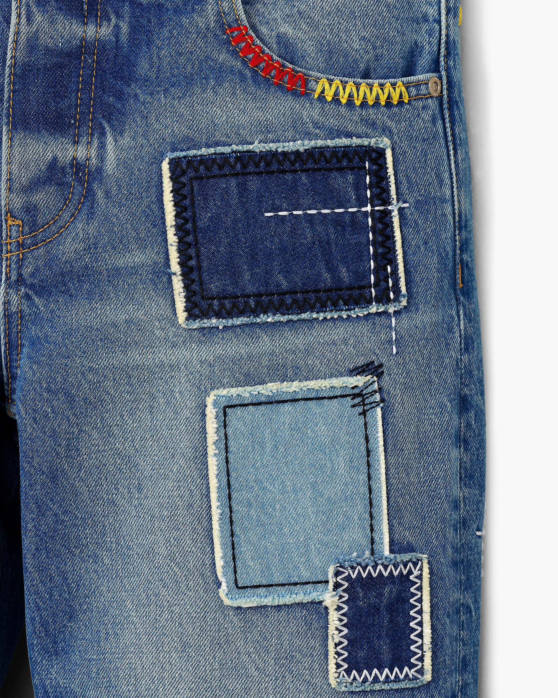 PATCHWORK STRAIGHT JEAN - 7