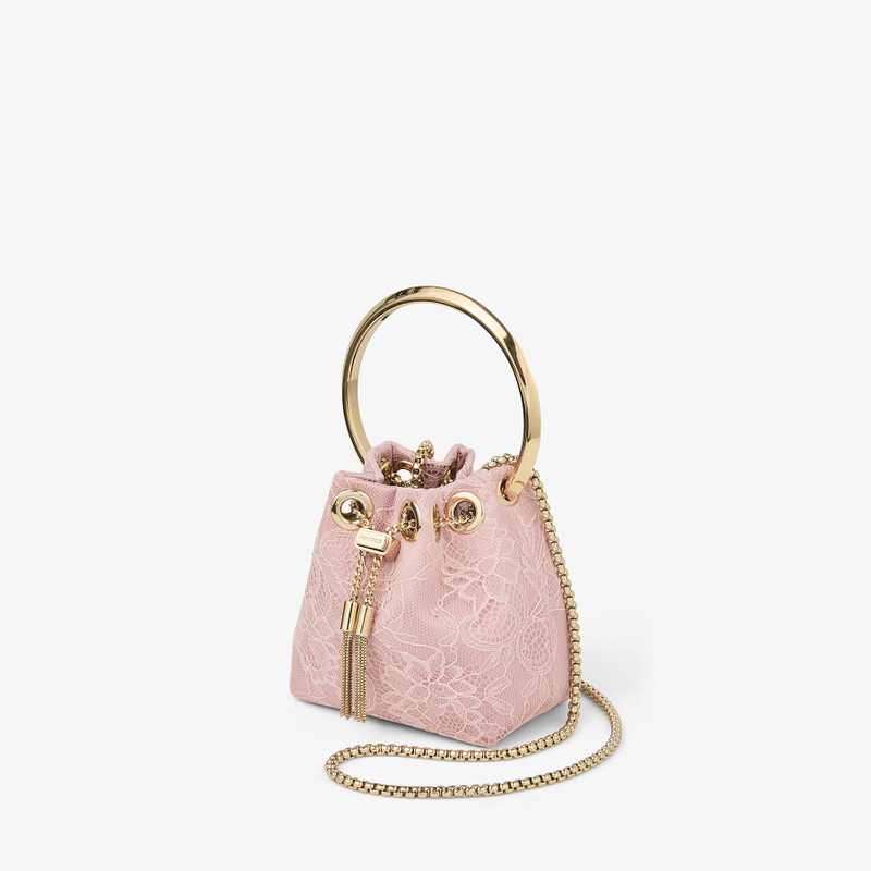 JIMMY CHOO Micro Bon Bon
Rose Satin and Jimmy Choo Lace Mini Bucket Bag outlook
