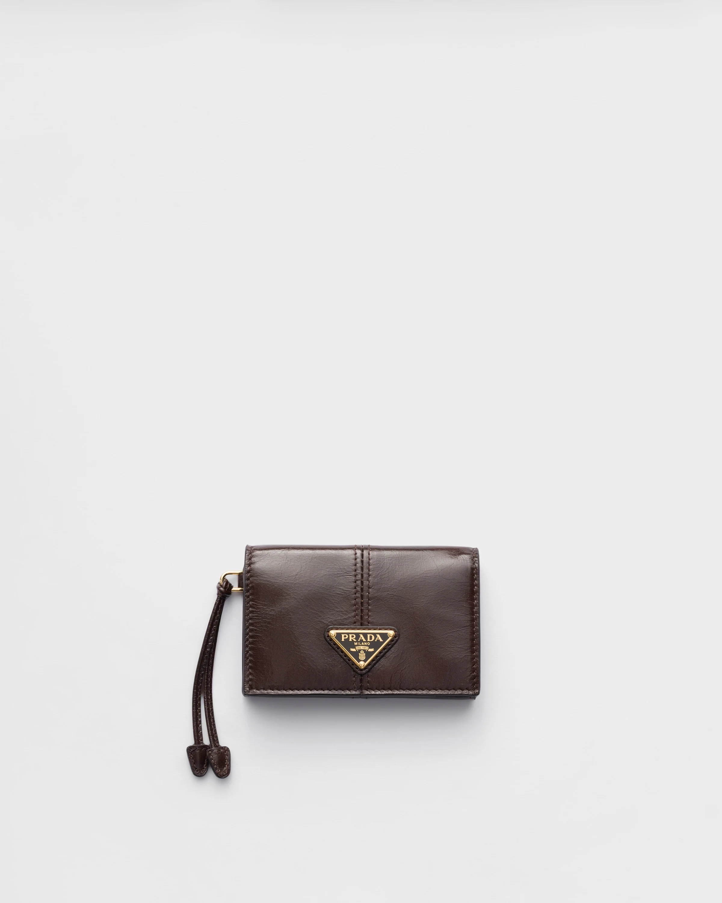 Leather card holder with flap - 1
