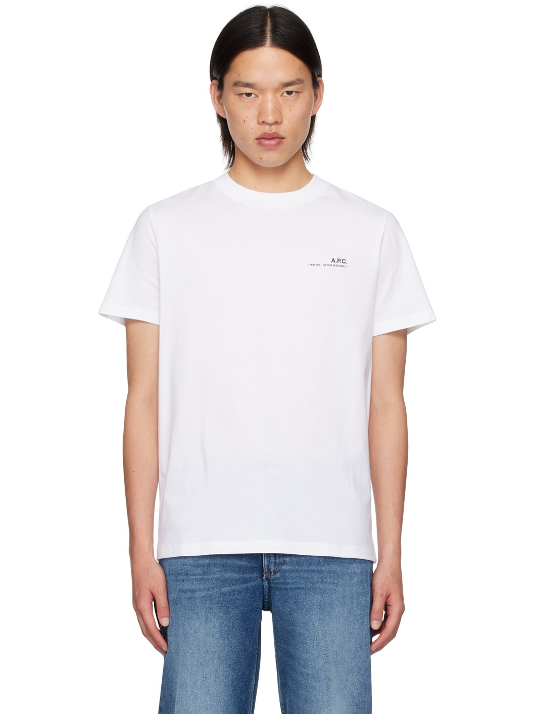 White Printed Logo T-Shirt - 1