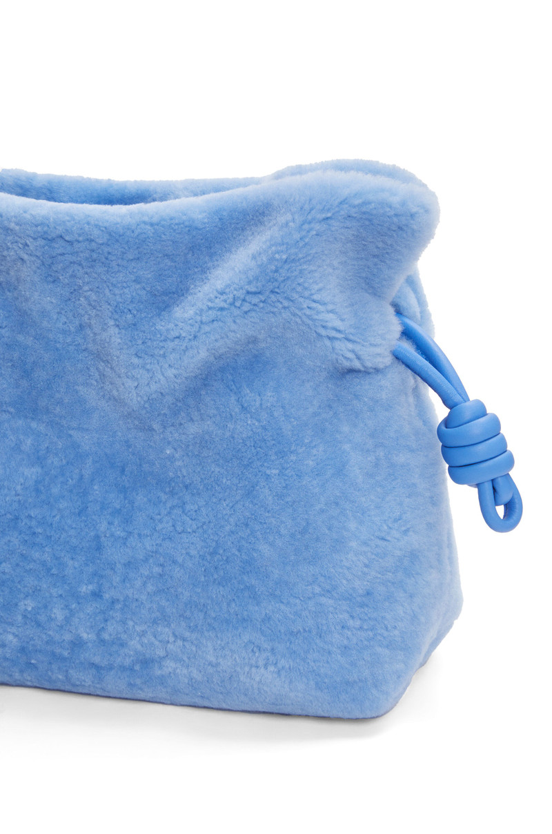 Flamenco clutch in shearling 7