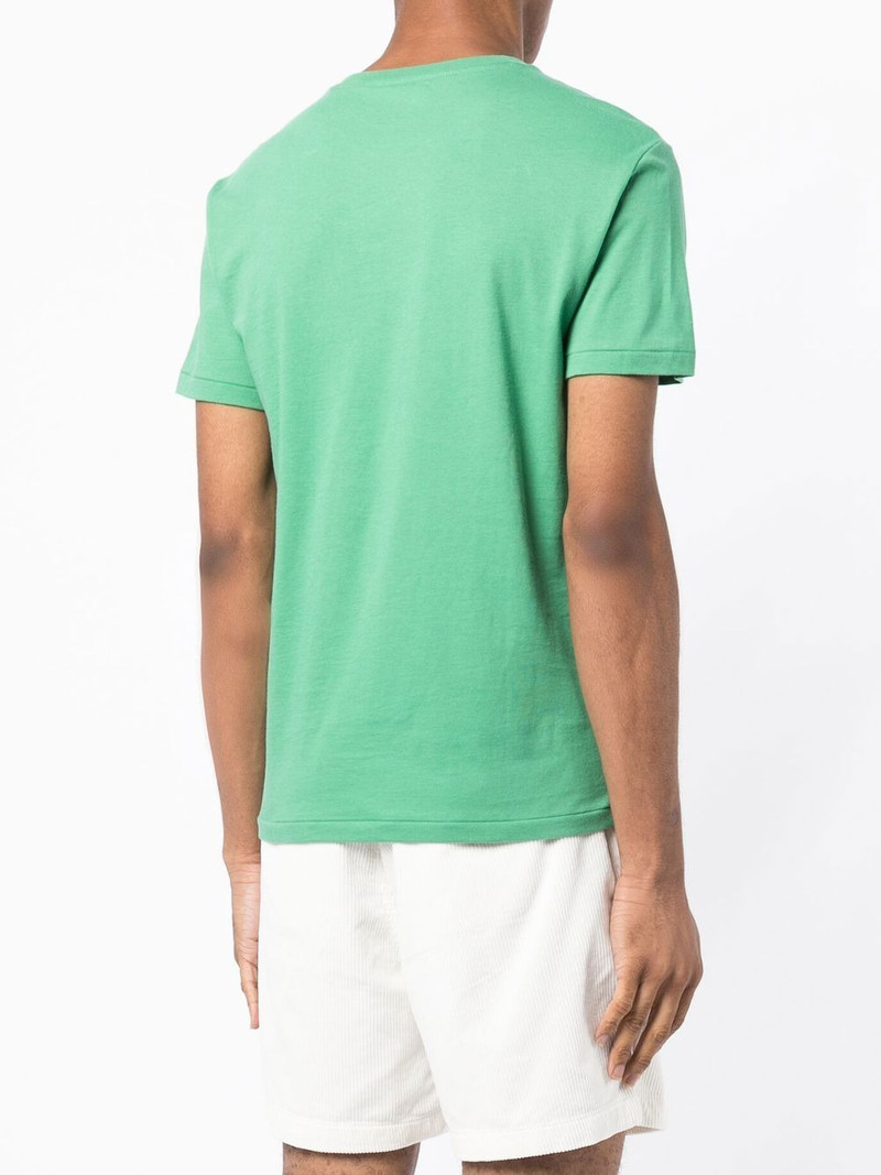 logo-embroidered cotton T-shirt 4