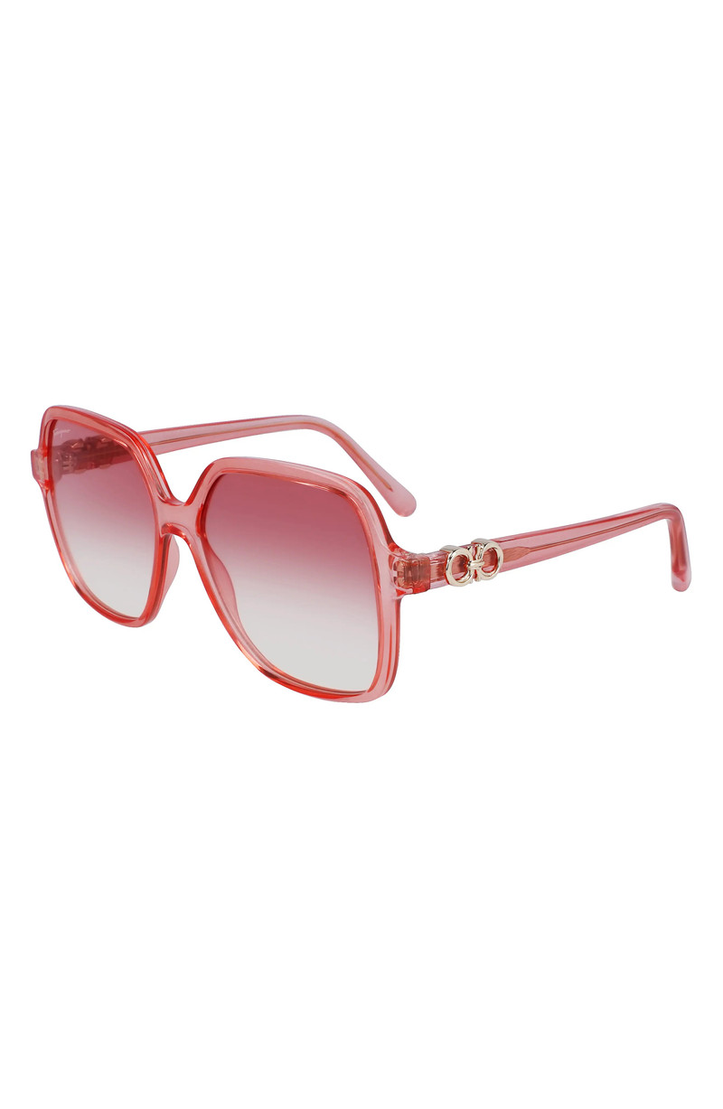 FERRAGAMO 57mm Gradient Rectangular Sunglasses outlook