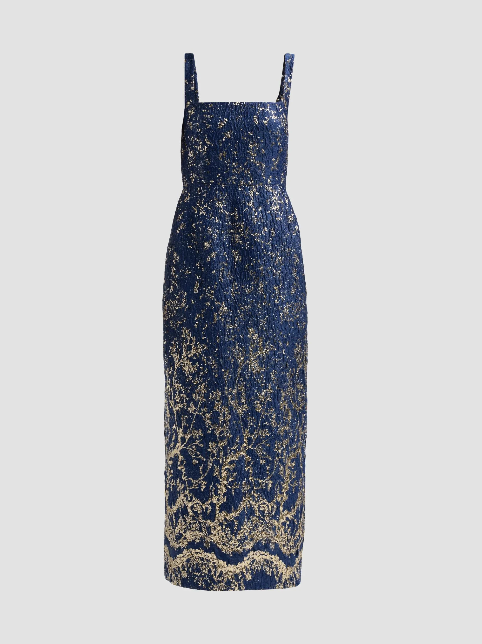 Women's Virette Column Maxi Dress - Midnight - 1