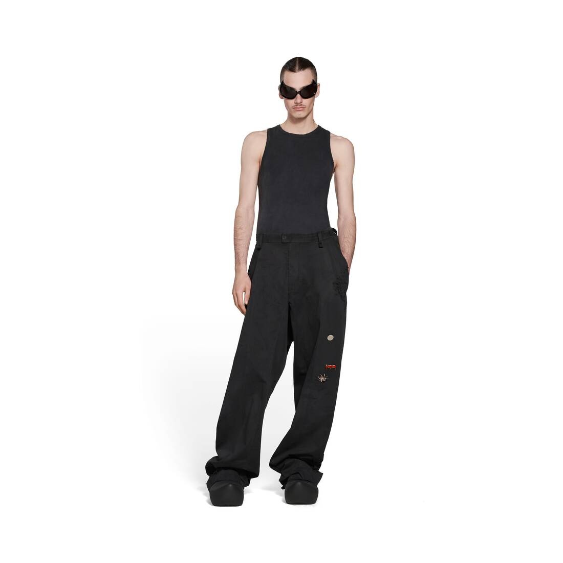 Goth Tailored Pants in Black - 2