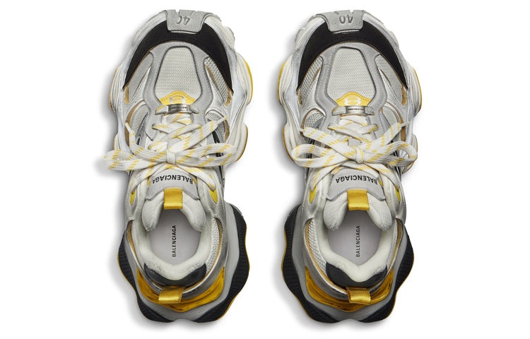 (WMNS) Balenciaga Cargo Sneakers 'Yellow Black Grey' 784339W2MV11170 - 4