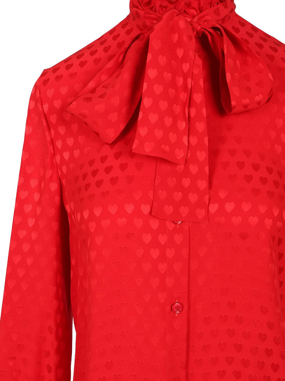 Look 17 - Shirt | Pattern | Cdc La Cour De Coeur Cuori Con V Shirts Red - 4