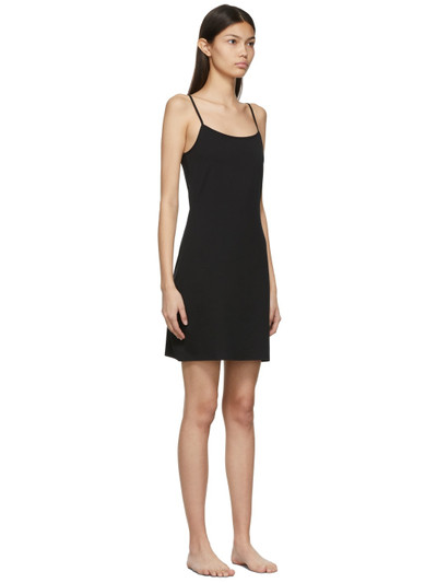 Sunspel Black Cotton Slip Dress outlook