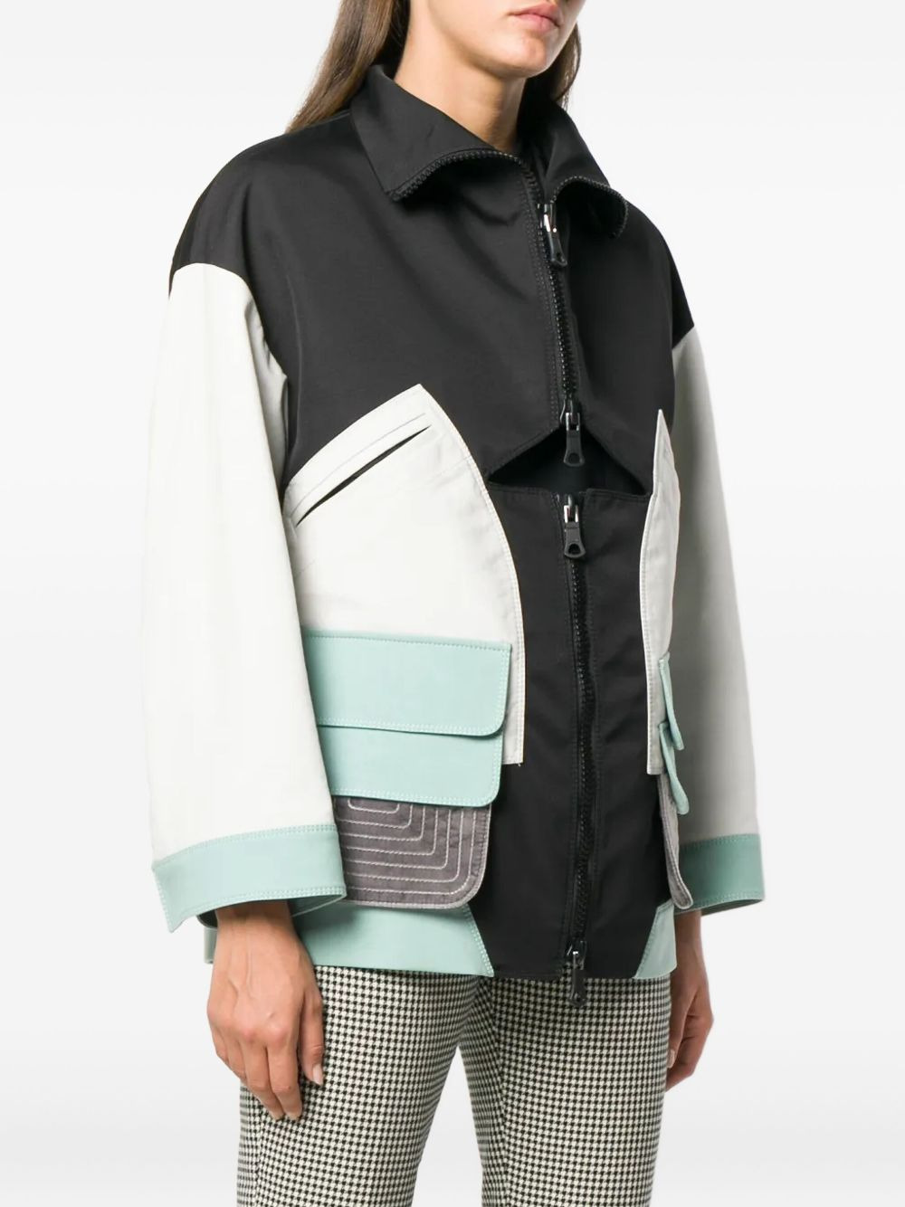 technical panelled sports jacket - 3