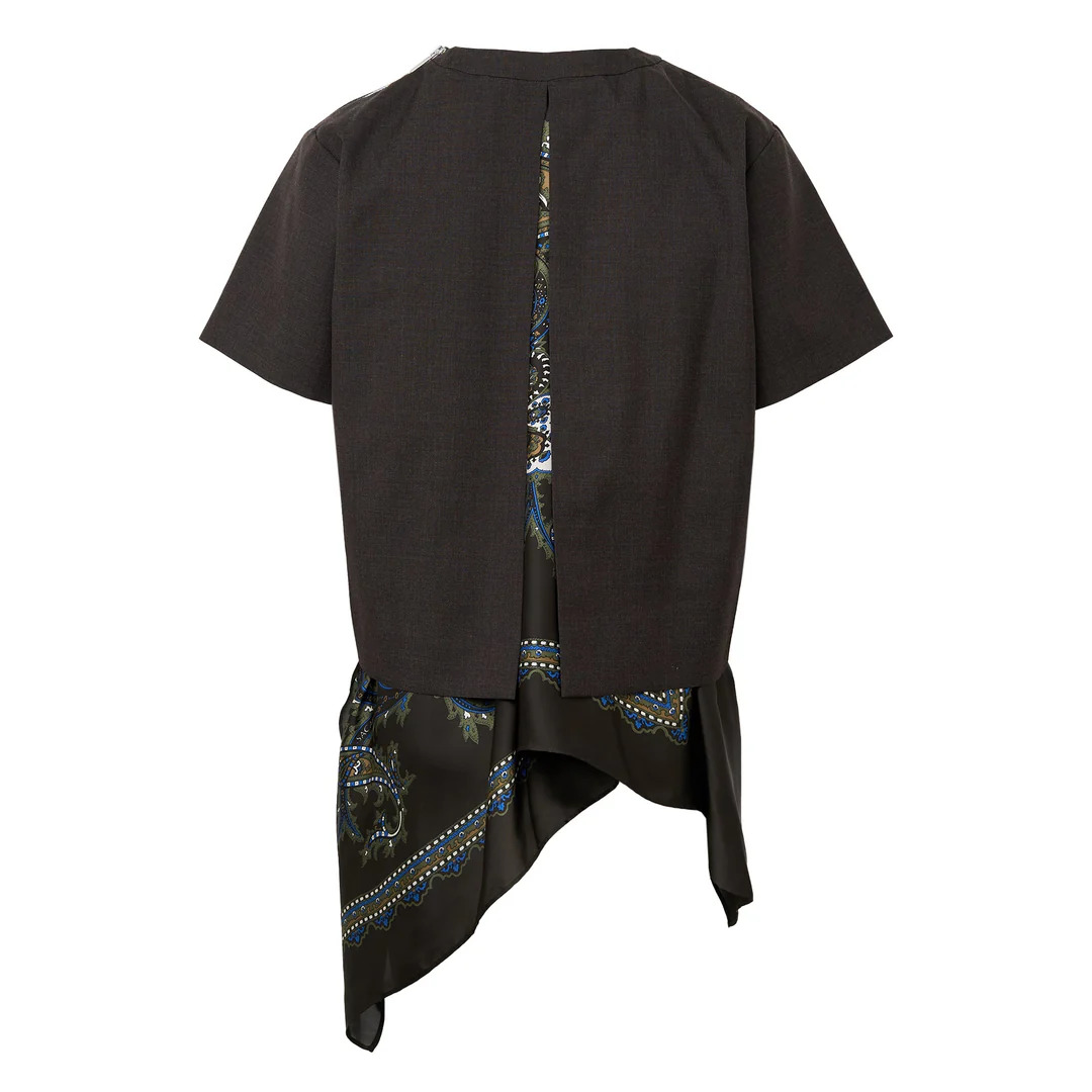 Suiting x Paisley Print Pullover - 2