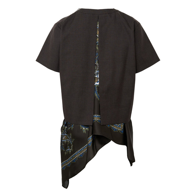 sacai Suiting x Paisley Print Pullover outlook