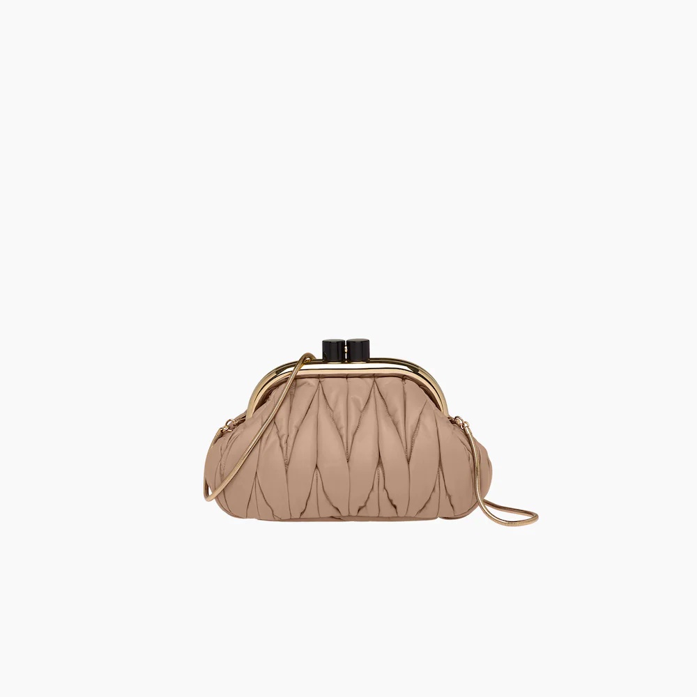 Miu Belle Nappa leather clutch - 1